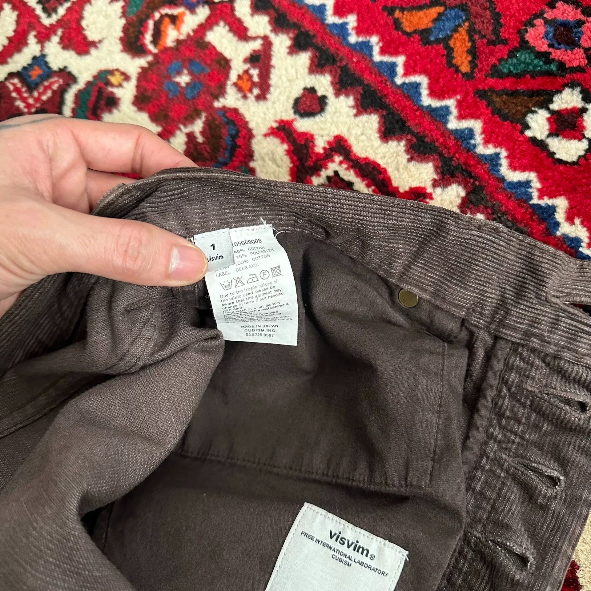Visvim visvim 15ss Fluxus 01 Corduroy Pants Size US 26 / EU 42 - 9 Thumbnail