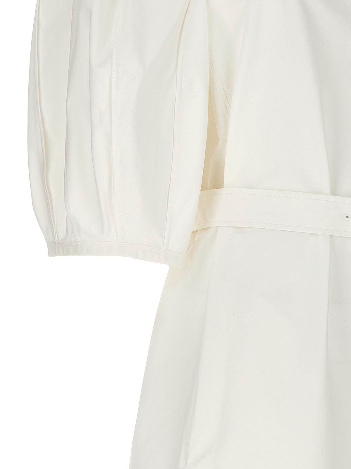Chloe o1loc1c10425 Belted Dress in Buttercream Size S / US 4 / IT 40 - 4 Thumbnail