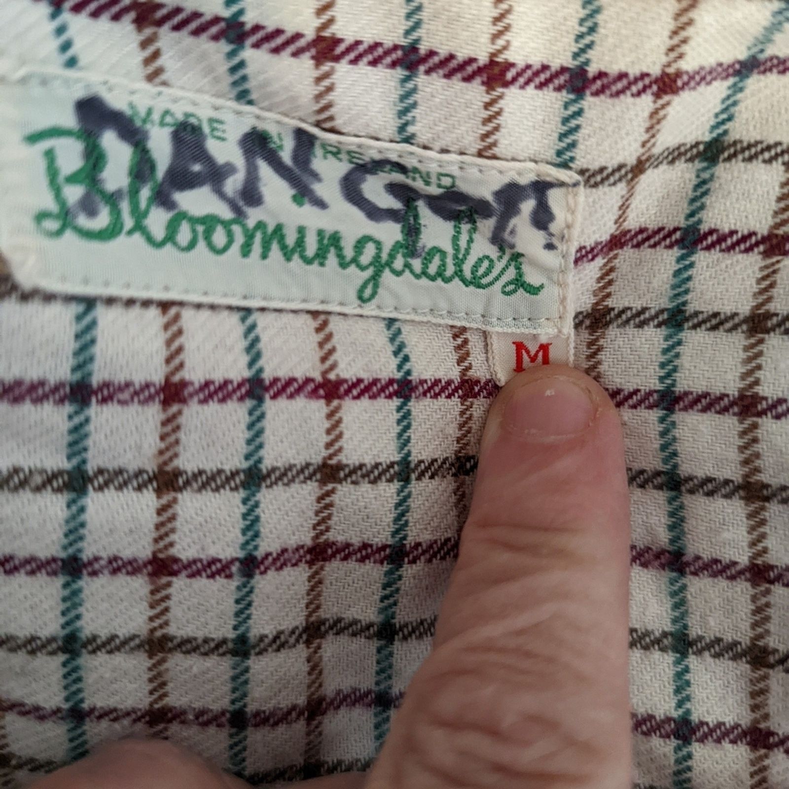 Bloomingdale's Vintage Bloomingdale's Long Sleeved Button Down Shirt M Size US M / EU 48-50 / 2 - 8 Thumbnail