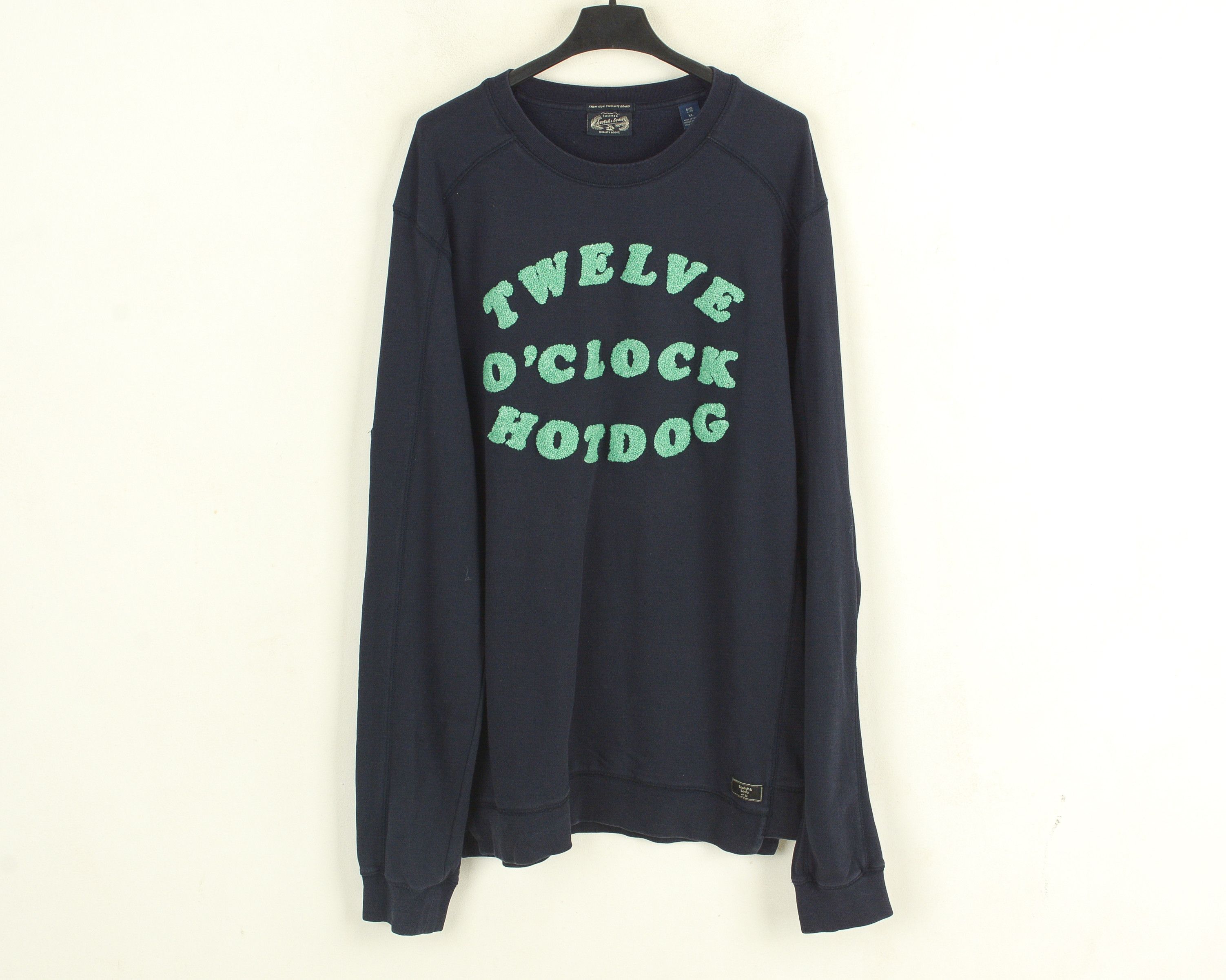 Scotch & Soda XL Men Sweatshirt Sweater Jumper Pullover Cotton Blue Navy Size US XL / EU 56 / 4 - 1 Thumbnail