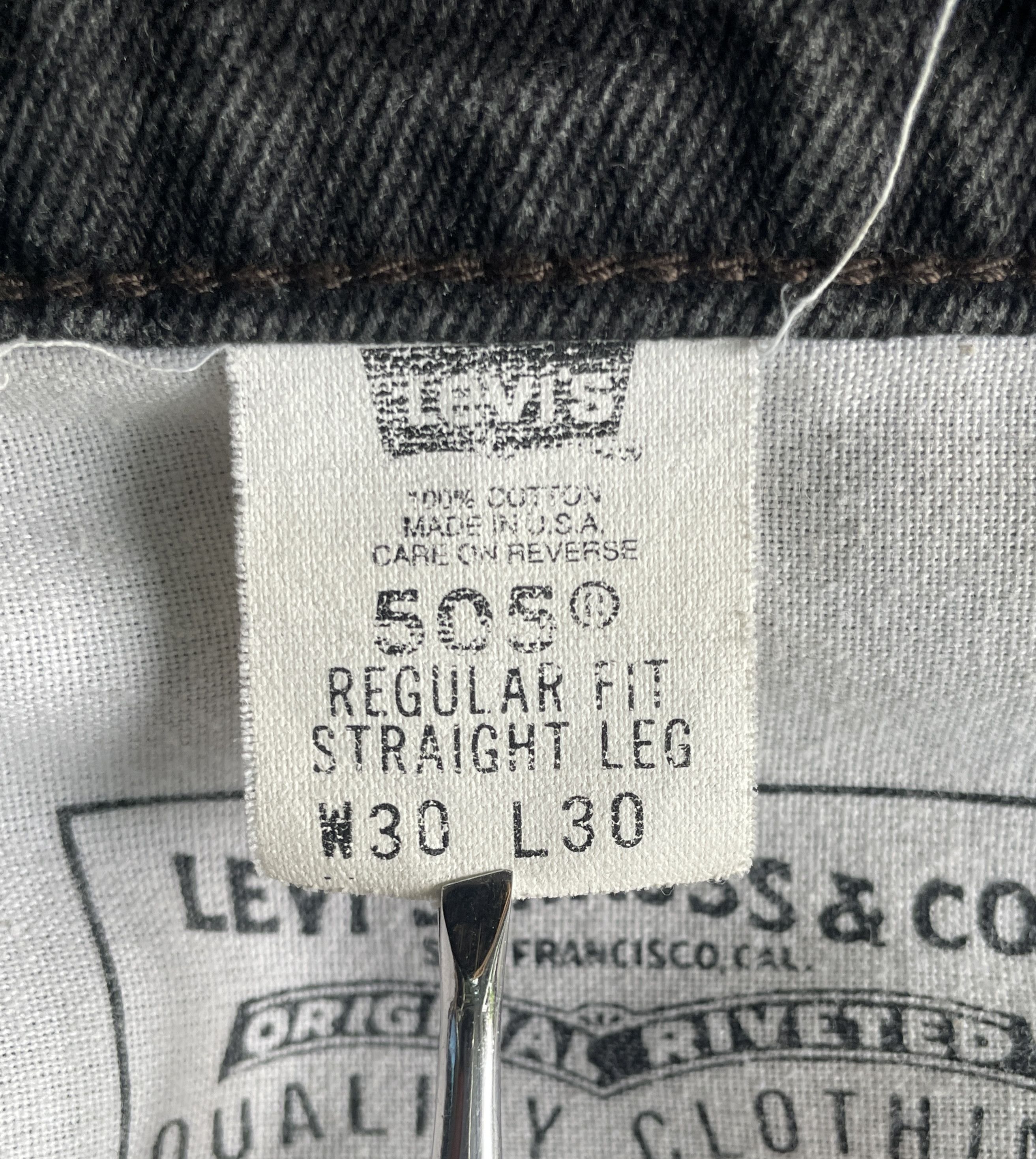Levi's LEVI'S Super Black 505 Made in USA Size US 30 / EU 46 - 15 Thumbnail