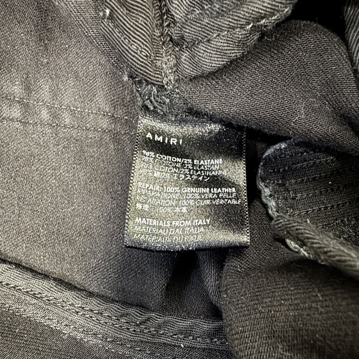 Amiri Amiri MX1 Leather Panelled Jeans In Black RRP £950 Size US 30 / EU 46 - 8 Thumbnail