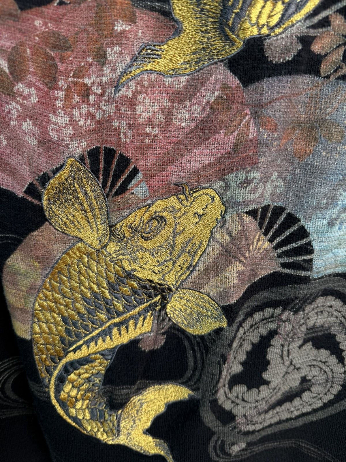 Japanese Brand Sukajan Japanese Embrodered Koi by MIYABI Size US M / EU 48-50 / 2 - 2 Thumbnail