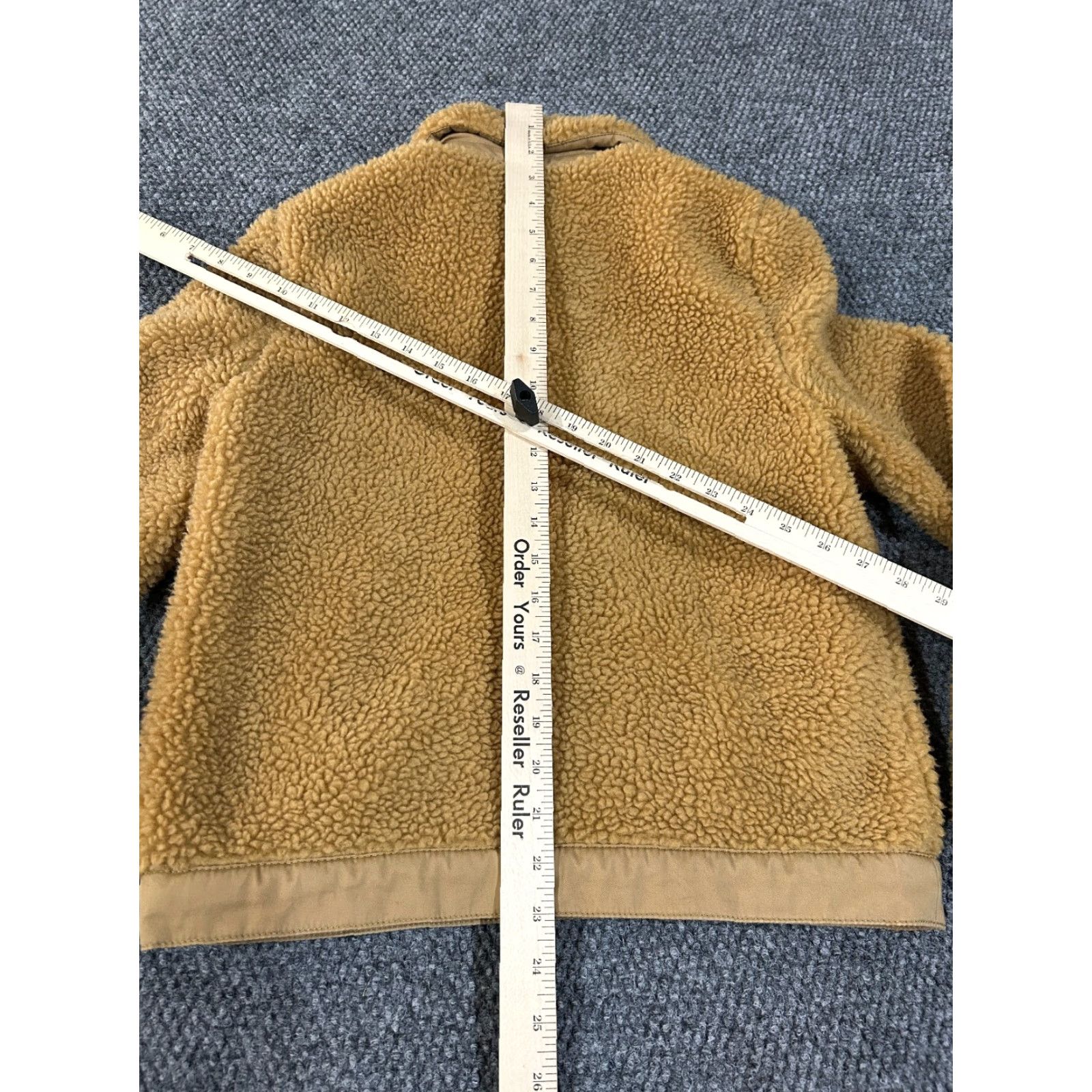 Madewell Madewell Jacket Women XS Tan Teddy Fleece Snap Front Cozy Retro Solid Brown Long Sleeve Mid-Length Regular Fit Vintage: No Size XS / US 0-2 / IT 36-38 - 7 Thumbnail