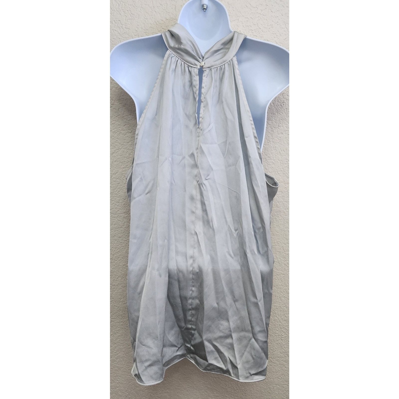 Other Worthington Silver Twisted Halter Neck Sleeveless Blouse XXL Size XXL / US 16-18 / IT 52-54 - 4 Thumbnail