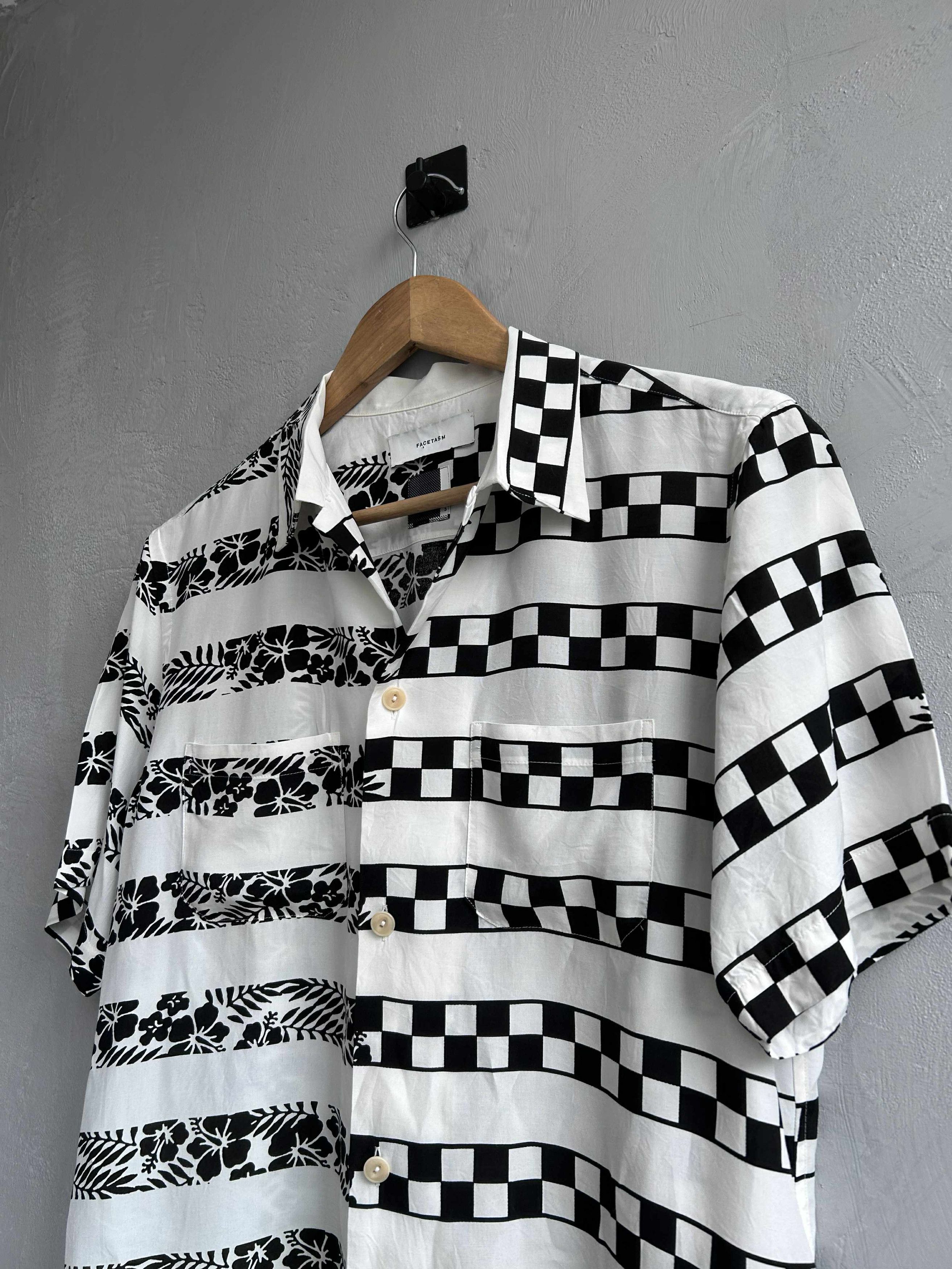 Facetasm Facetasm flora & checker short sleeve shirt Size US M / EU 48-50 / 2 - 5 Thumbnail