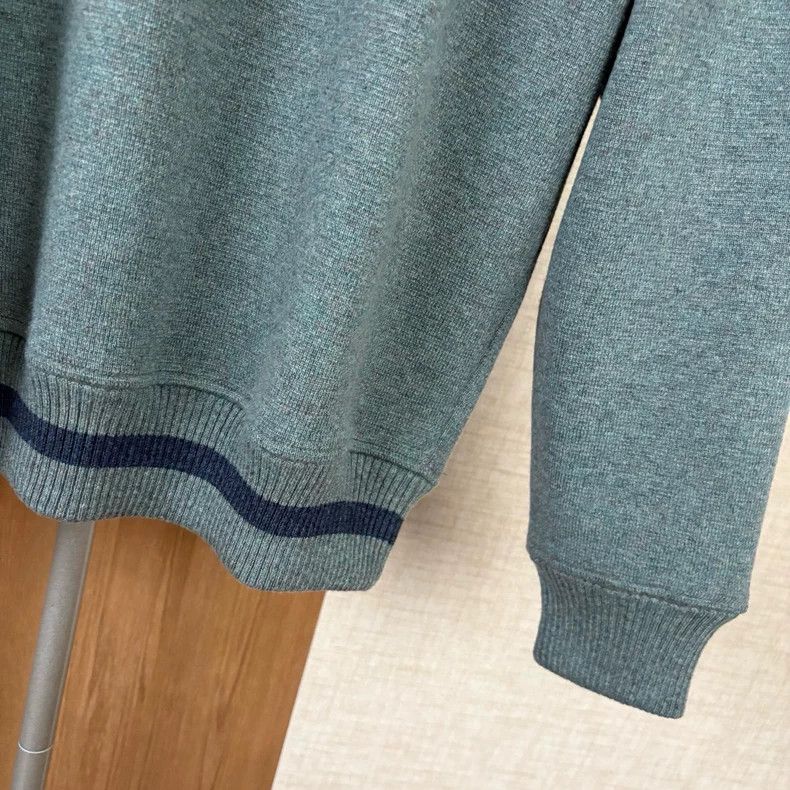 Loro Piana LORO PIANA Winter and autumn men's hoodie sweater 100% cas Size US L / EU 52-54 / 3 - 4 Thumbnail