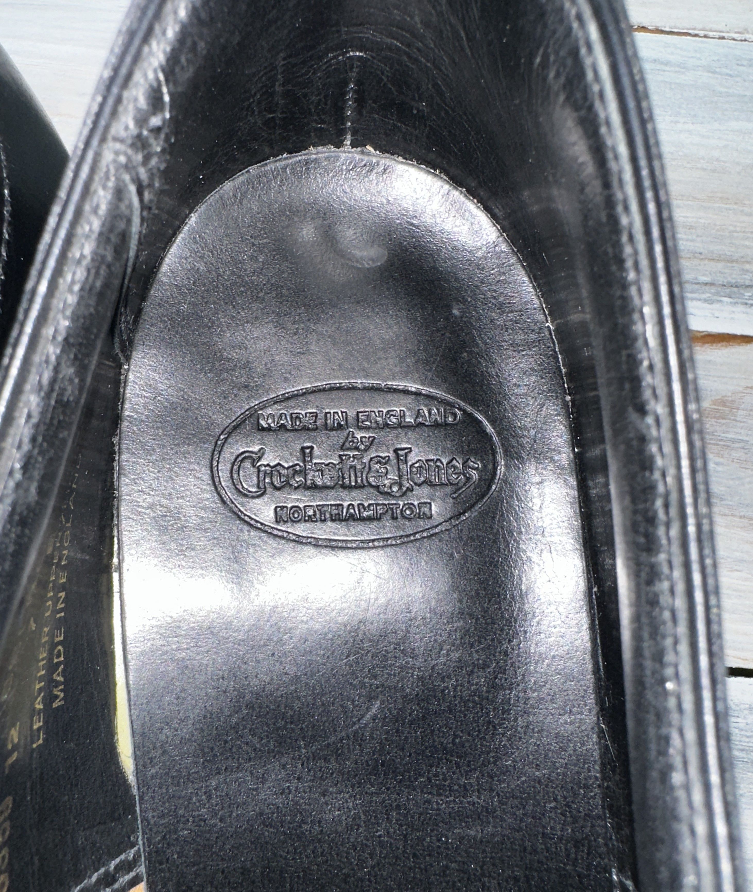 Crockett & Jones CROCKETT JONES Selborne Black Calf Made In England Luxury Size US 8 / EU 41 - 25 Thumbnail