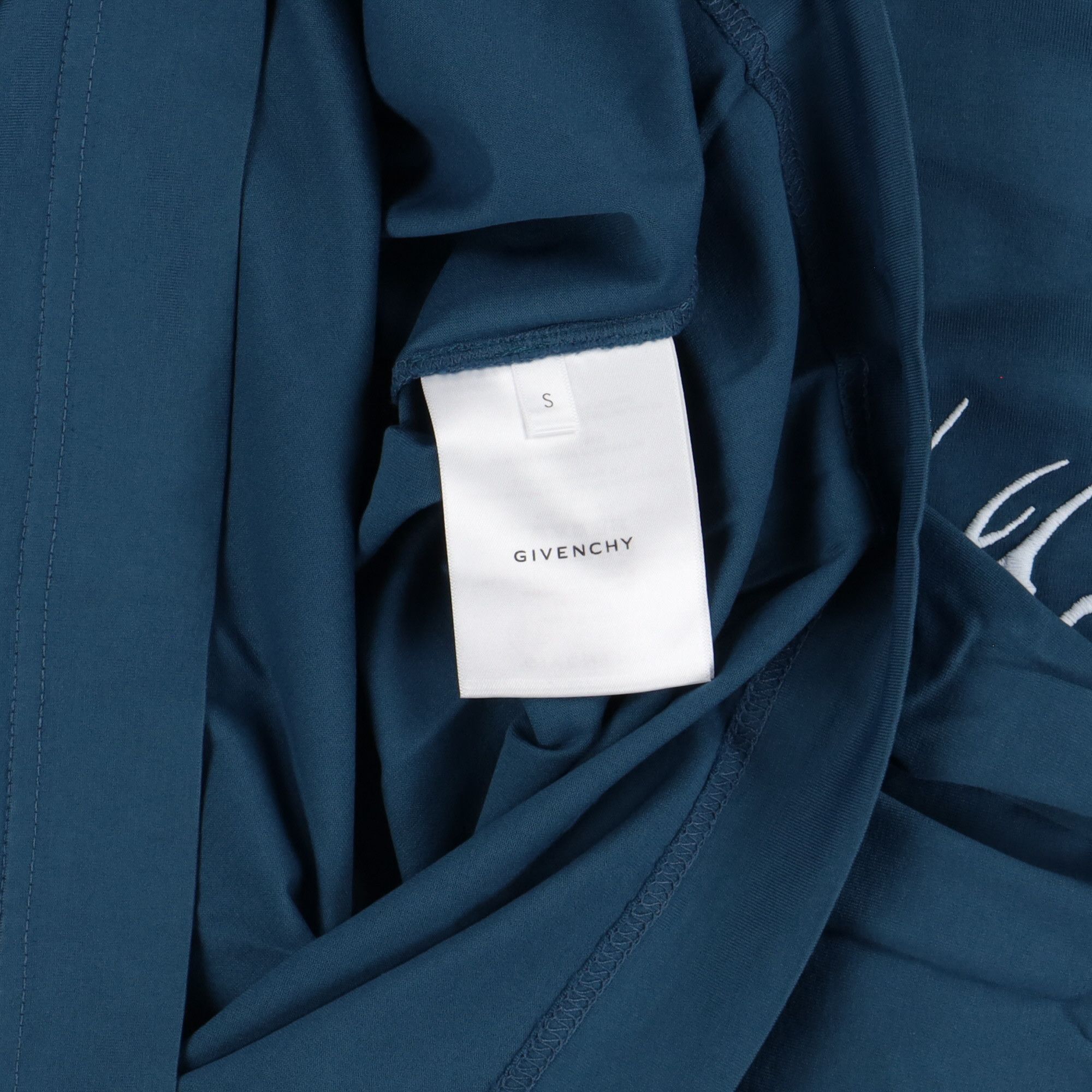 Givenchy Blue Layered Embroidered Multi Logo T-Shirt Size US S / EU 44-46 / 1 - 7 Thumbnail