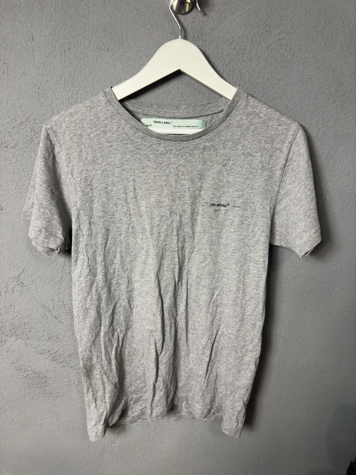 Off-White Off White Grey T-Shirt Size US XS / EU 42 / 0 - 7 Thumbnail