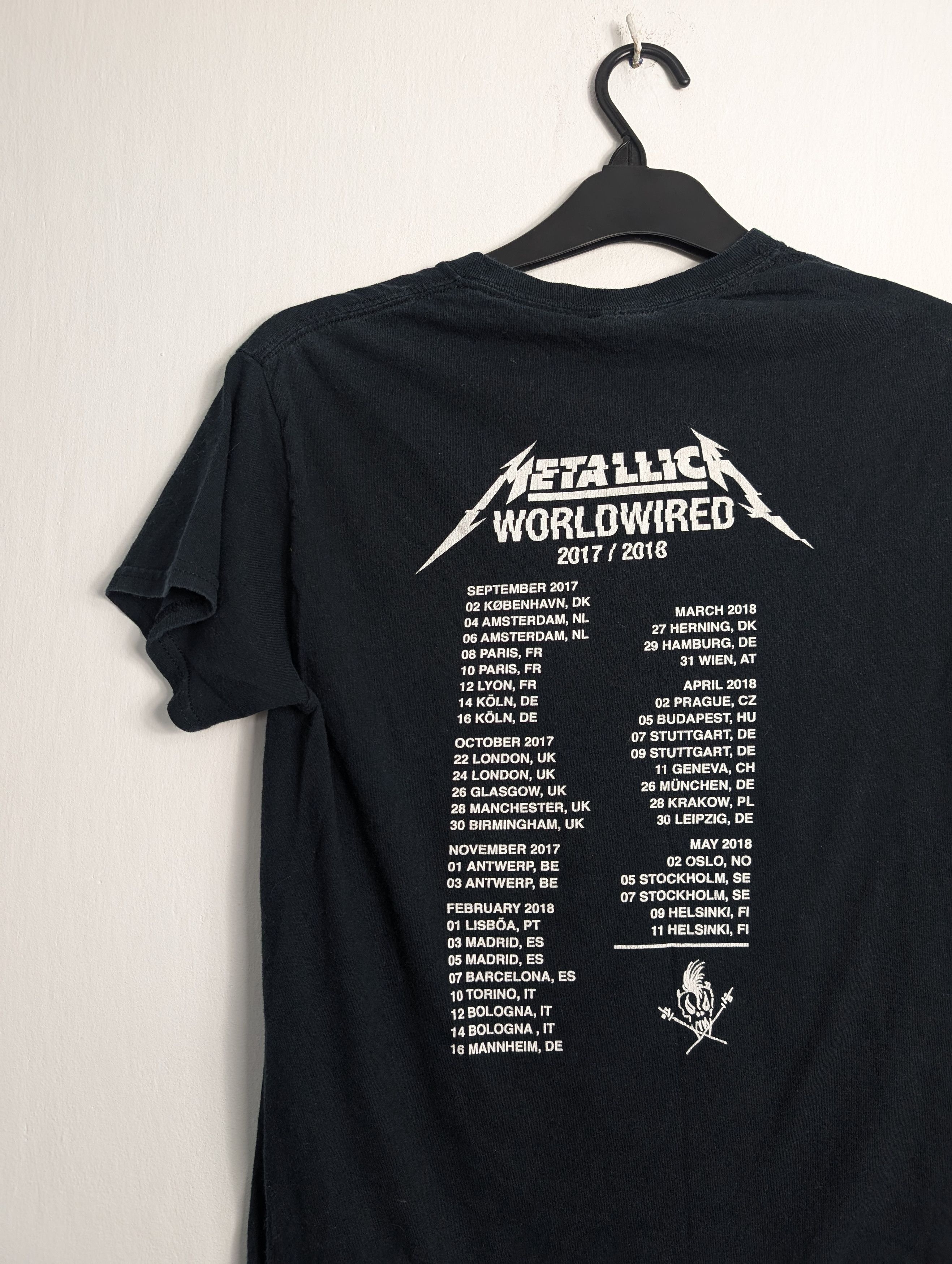 Band Tees × Metallica × Vintage Vintage Metallica Tour 2017/18 Rock Band Heavy Metal Merch Size US S / EU 44-46 / 1 - 5 Thumbnail