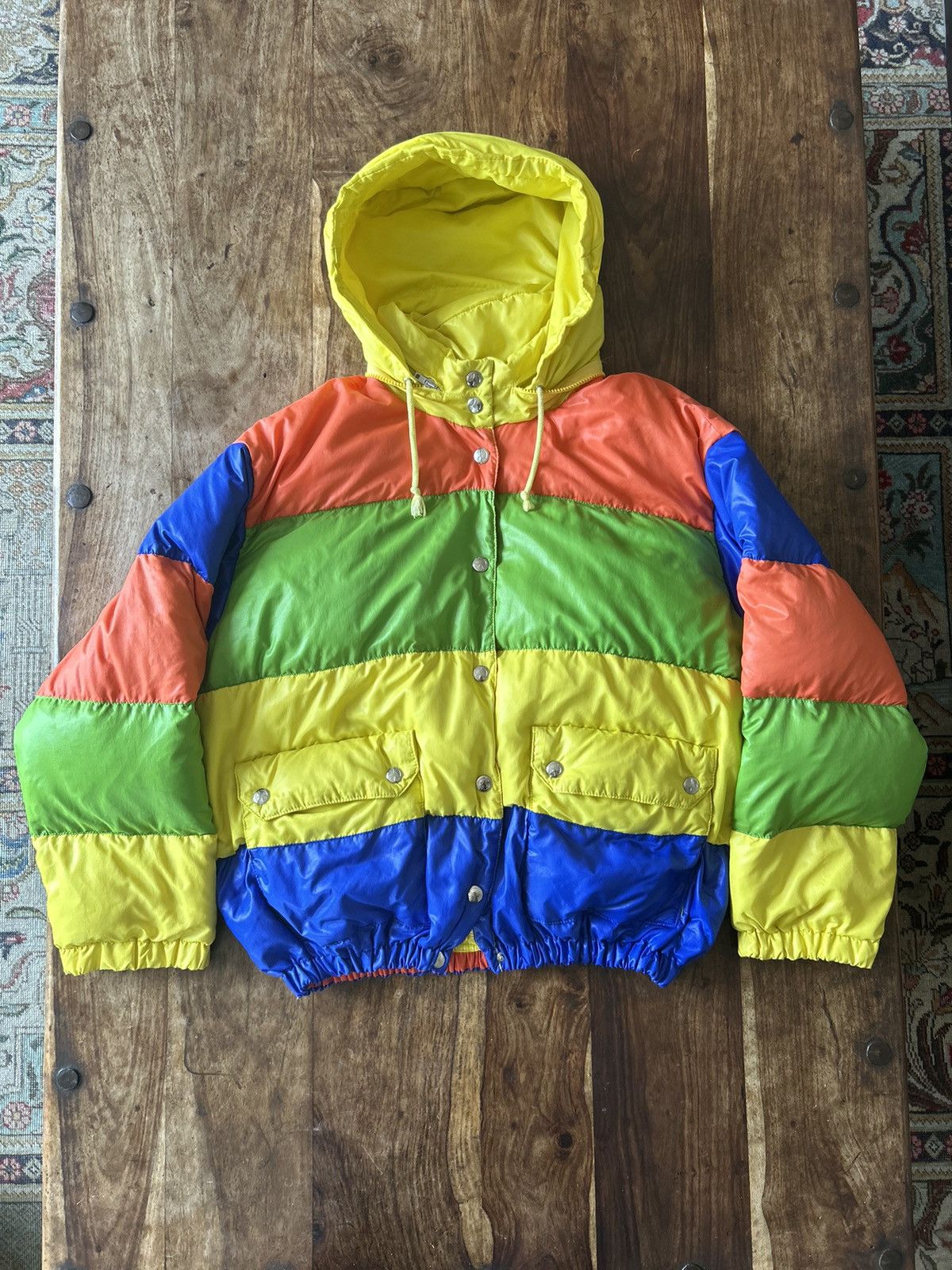 Moschino AW1996/97 Moschino Jeans Multicoloured Puffer Jacket Size M / US 6-8 / IT 42-44 - 1 Thumbnail