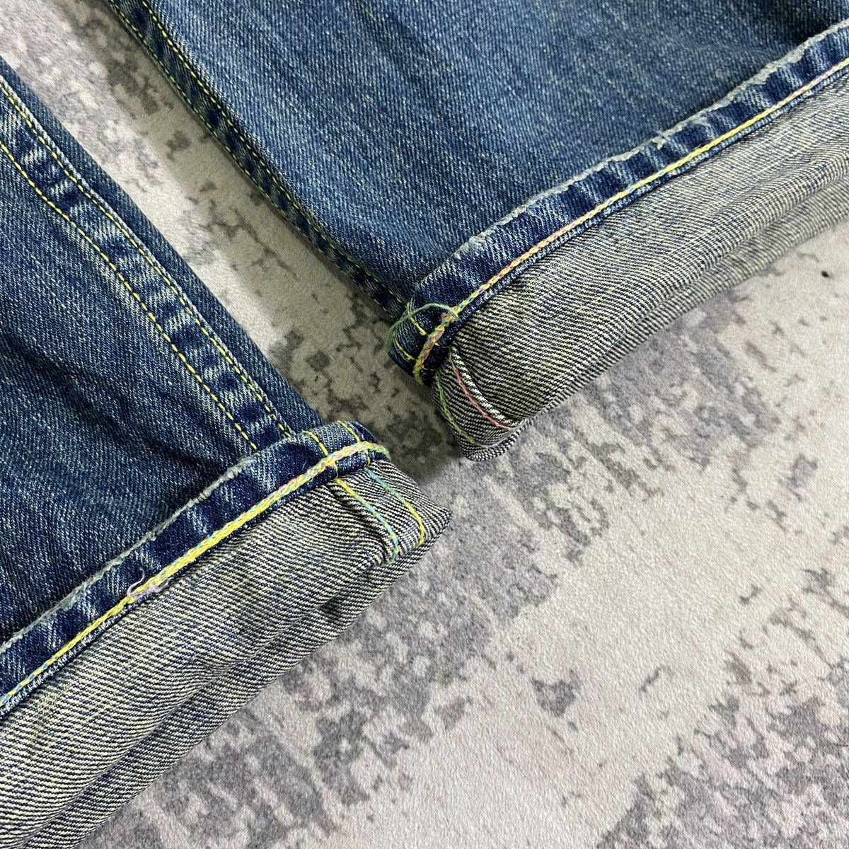 If Six Was Nine × Japanese Brand × Le Grande Bleu (L.G.B.) Vintage Cocolulu Raw Faded Jeans Size 32" / US 10 / IT 46 - 7 Thumbnail