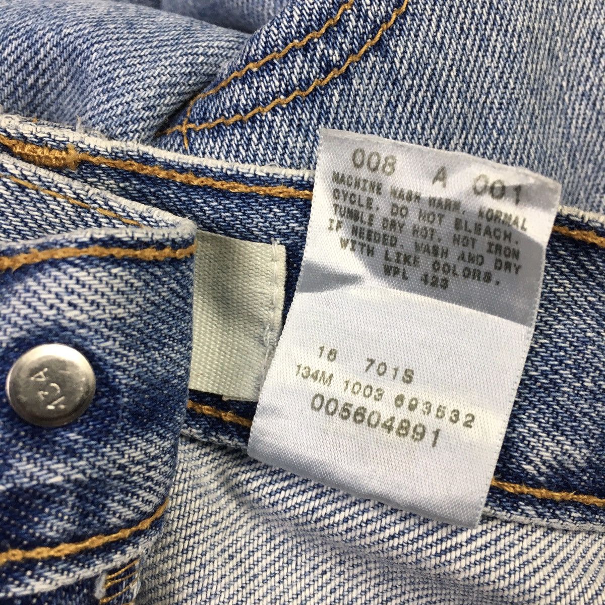Levi's × Vintage Levis 560 Comfort Fit Distressed Dirty Jeans Size US 33 - 10 Thumbnail