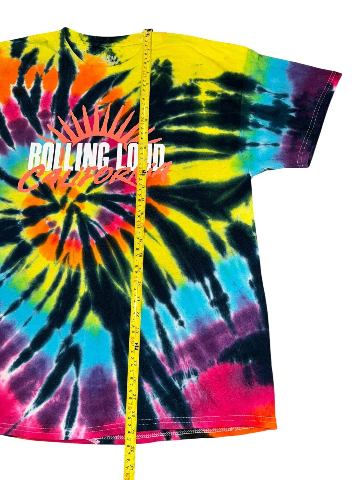 Band Tees rolling loud 2021 tie-dye california concert tee Size US L / EU 52-54 / 3 - 7 Thumbnail