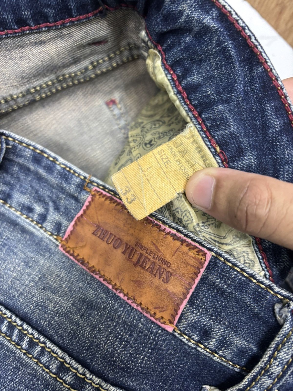 Xander Zhou ZHUO YU DISTRESSED DENIM JEANS Size US 32 / EU 48 - 11 Thumbnail