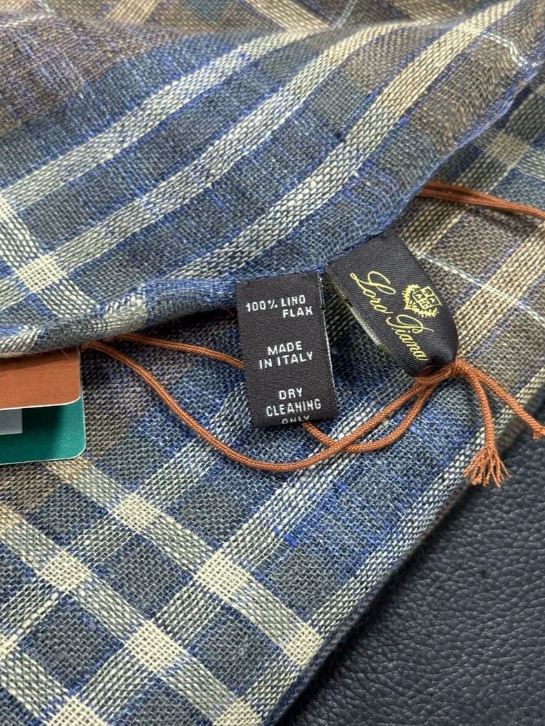 Loro Piana LORO PIANA Plaid linen scarf Size ONE SIZE - 5 Thumbnail