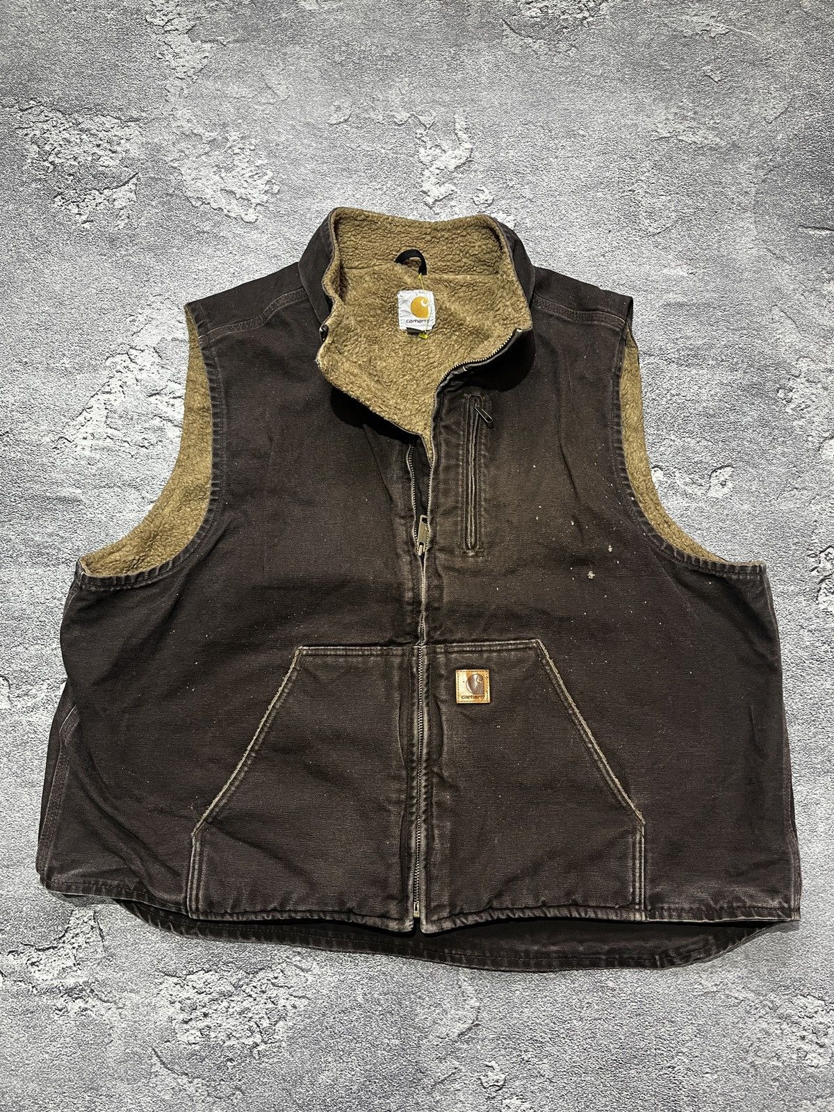 Carhartt Vintage Brown Carhartt Vest Size US XXL / EU 58 / 5 - 1 Thumbnail