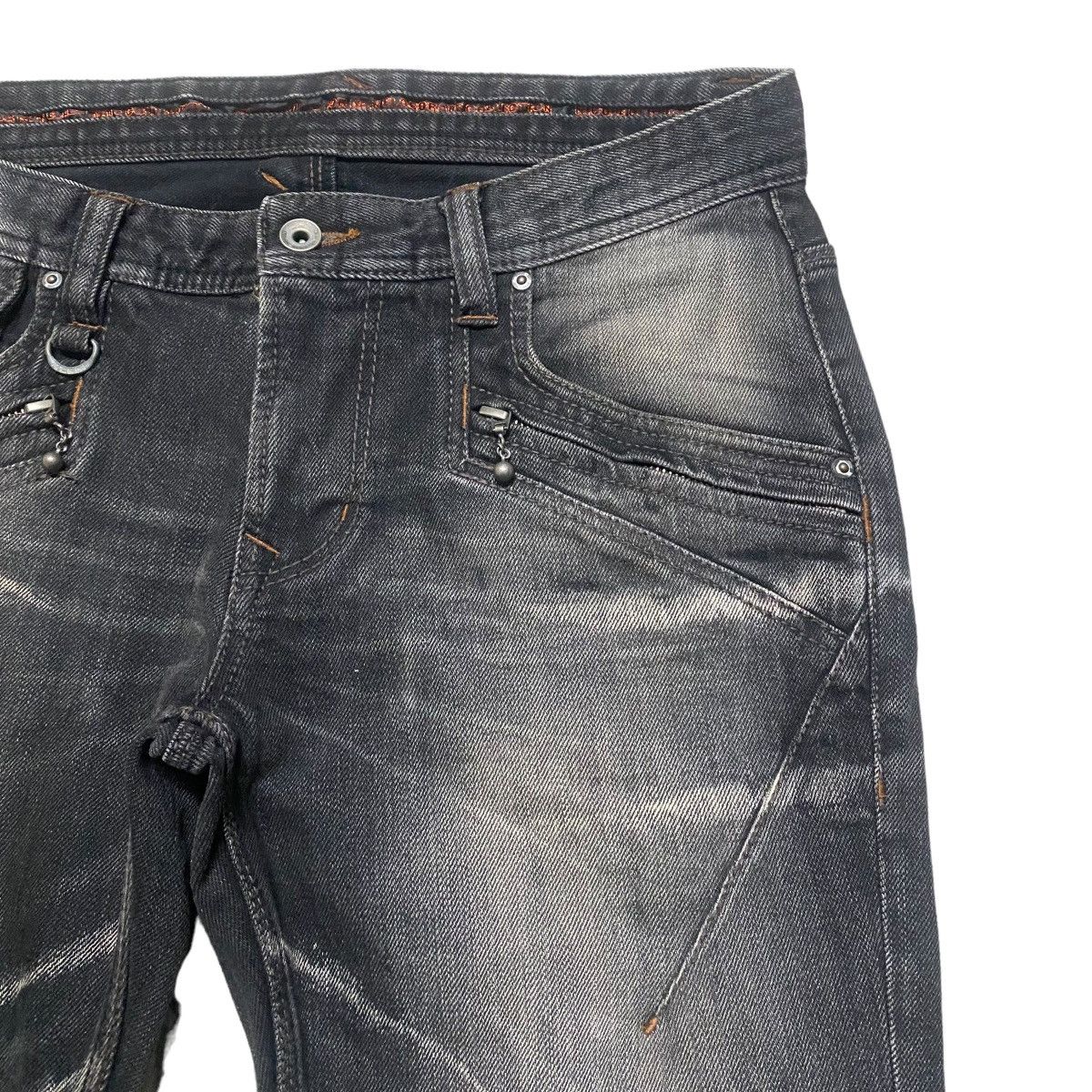 Nicole Club NCFM Mudwash Distressed Denim Flare Jeans Size US 31 - 5 Thumbnail