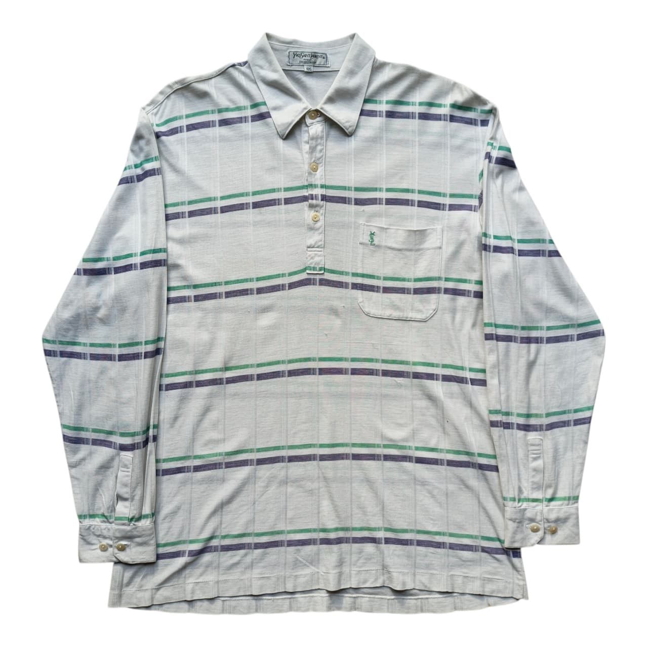 Yves Saint Laurent Vintage Yves Saint Laurent Polo Shirt Size US M / EU 48-50 / 2 - 1 Thumbnail