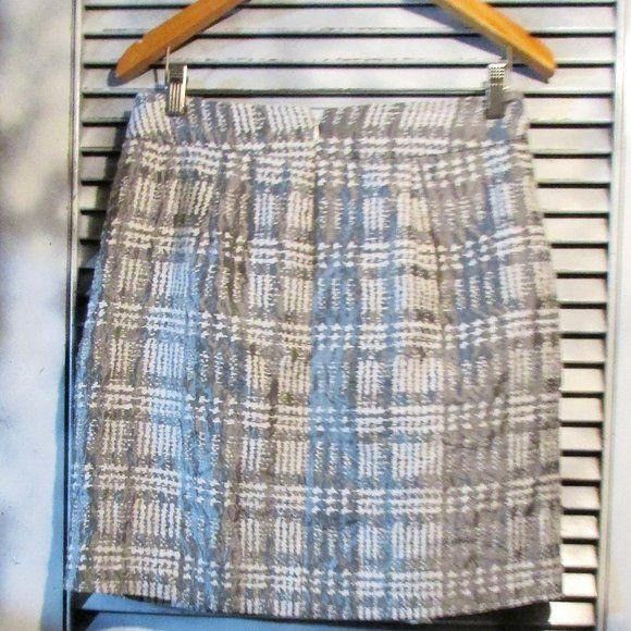 Other Limited Small Gray/Cream Skirt Size 30" / US 8 / IT 44 - 4 Thumbnail