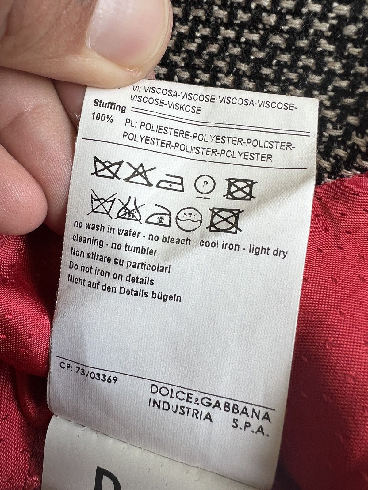 Dolce & Gabbana Dolce&Gabbana D&G tweed style Vintage Blazer Jacket Italy Size L / US 10 / IT 46 - 14 Thumbnail