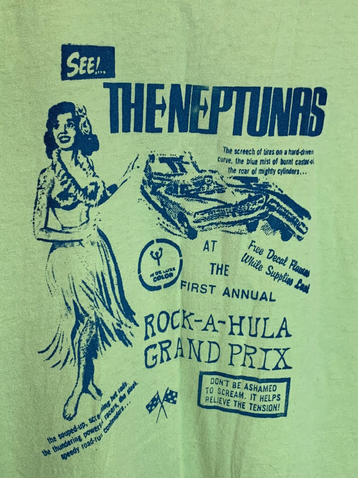 Band Tees *RARE* Vintage The Neptunas Surf Single Stitch Band T-Shirt Size US L / EU 52-54 / 3 - 2 Thumbnail