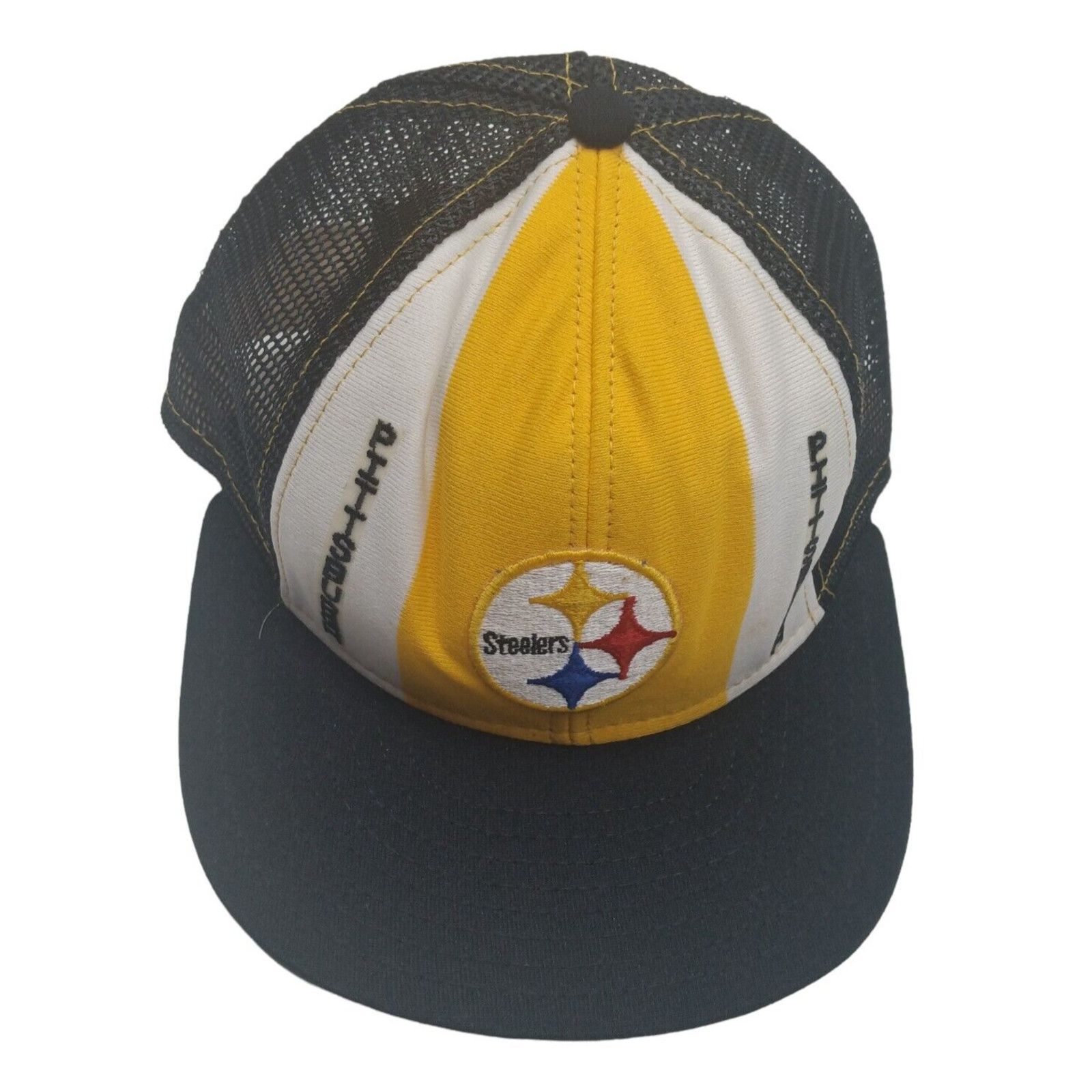 Aje Pittsburgh Steelers AJD Lucky Stripes NFL VTG 80's Snap Cap Size ONE SIZE - 4 Thumbnail