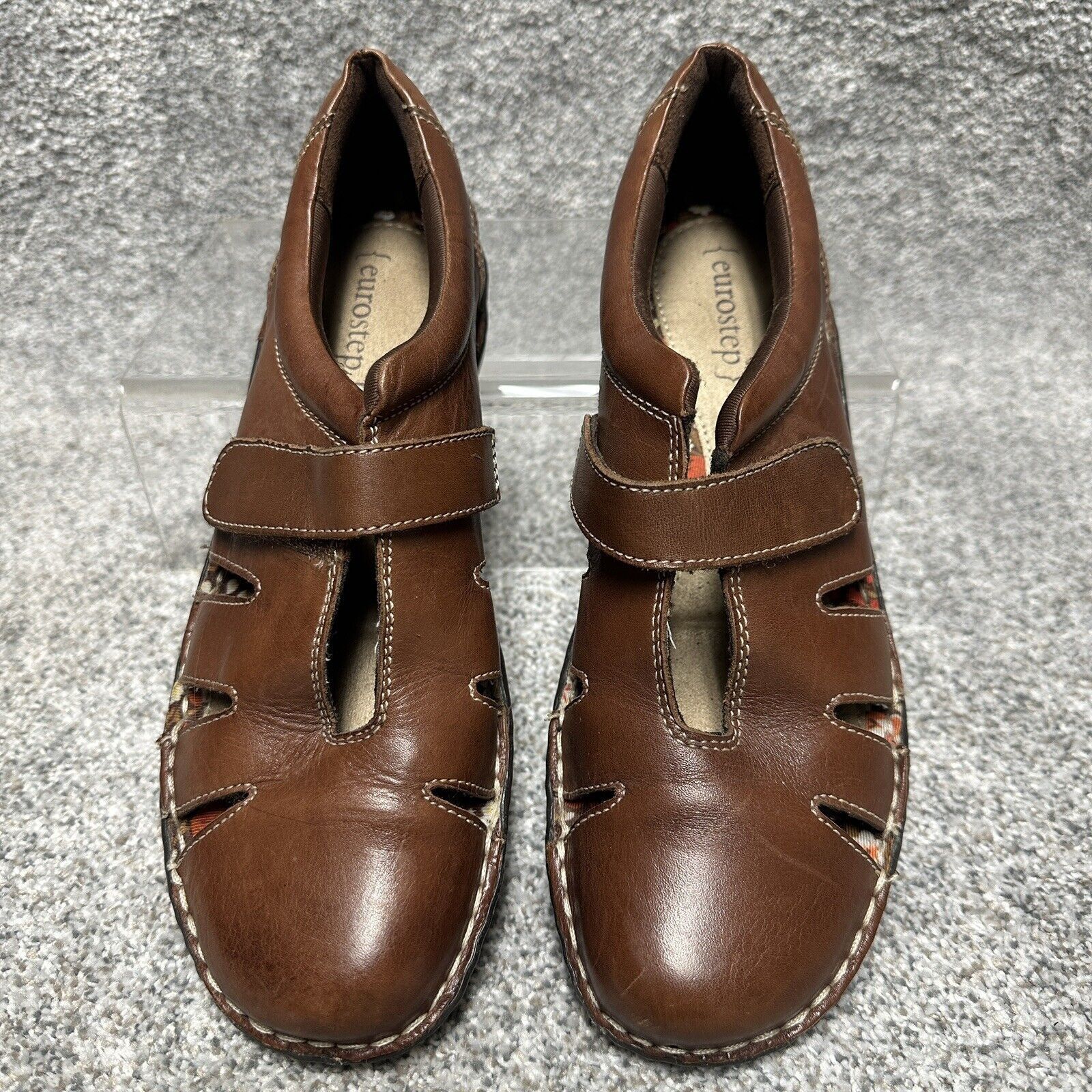 Other Eurostep Leather Shoes Womens 9.5 Cutout Chunky Vintage 90s Size US 9.5 / IT 39.5 - 4 Thumbnail