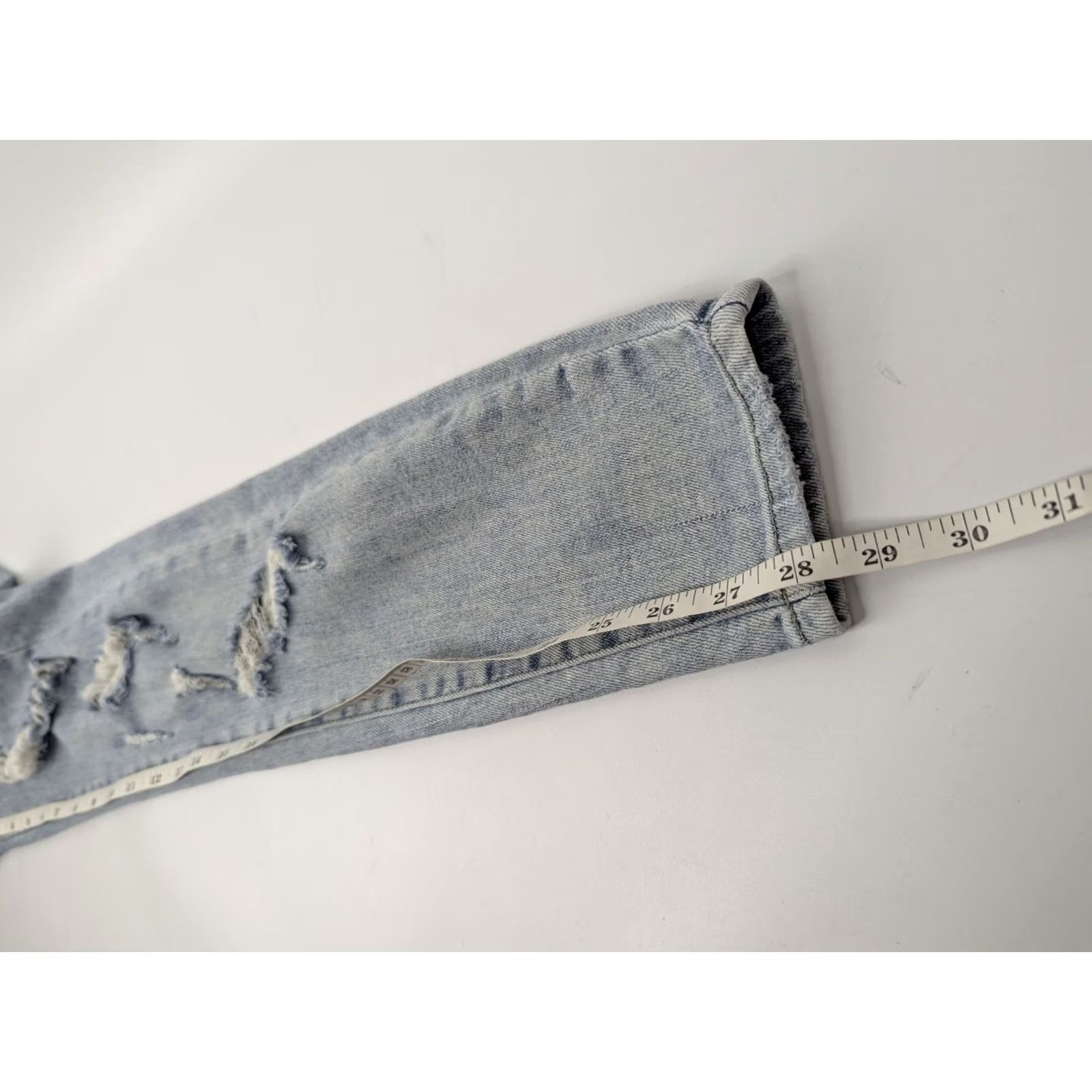 Denime Judy Blue Jeans Women's 11/30 Denim Distressed Stretch Skinny Fit JB88431 Size 32" / US 10 / IT 46 - 7 Thumbnail