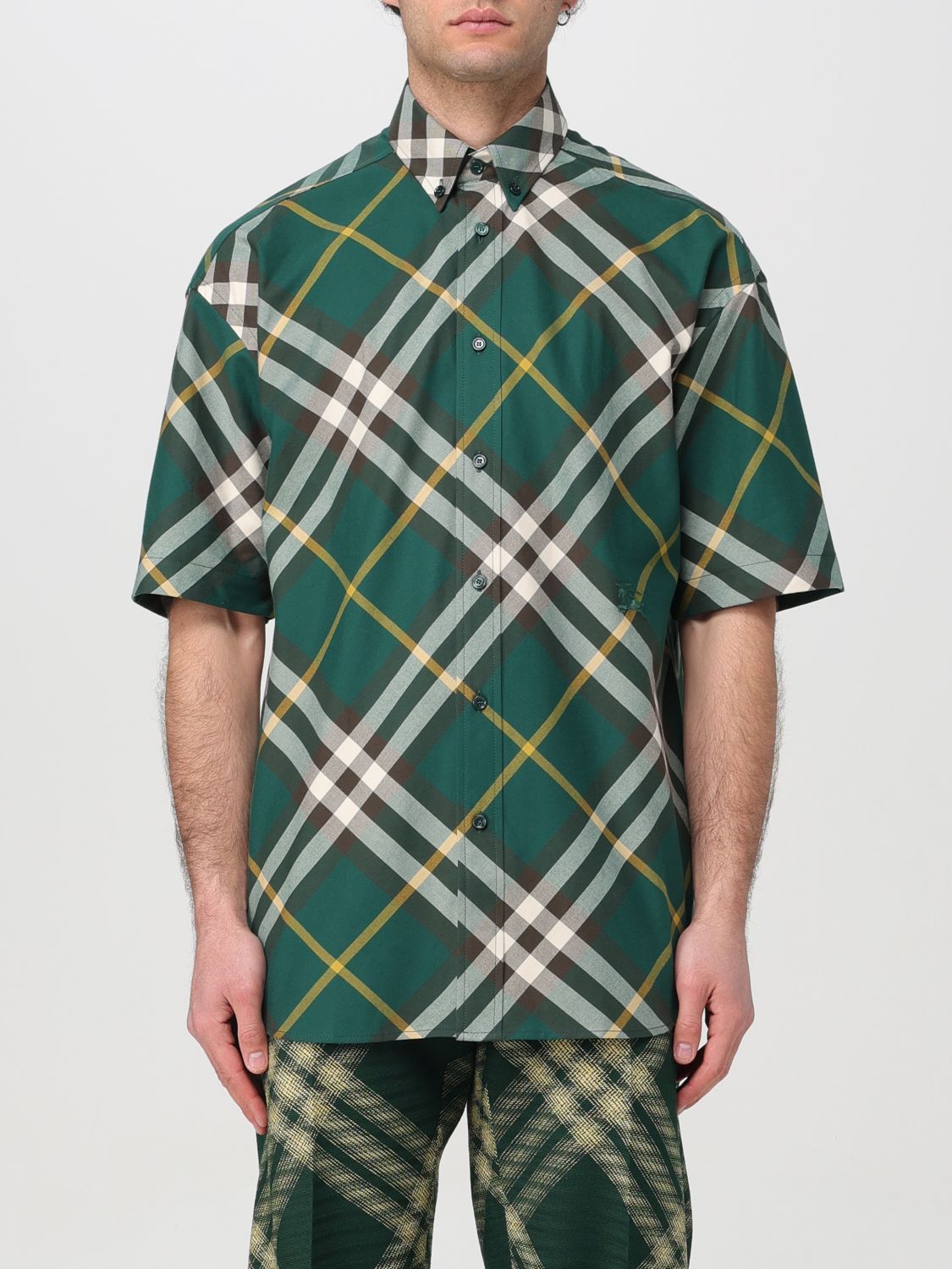 image of Burberry Shirt Men Green (Size XS)