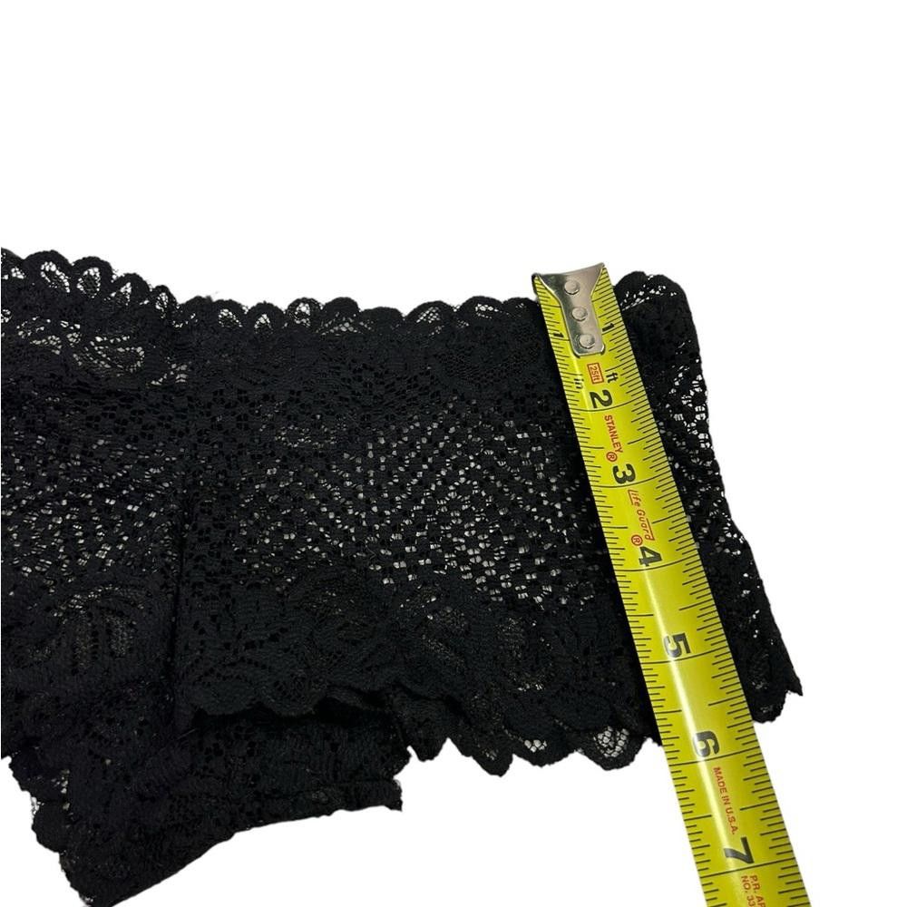 Designer Rosa l NWT Black Sheer lace Boyshort Panties Small Size ONE SIZE - 3 Thumbnail