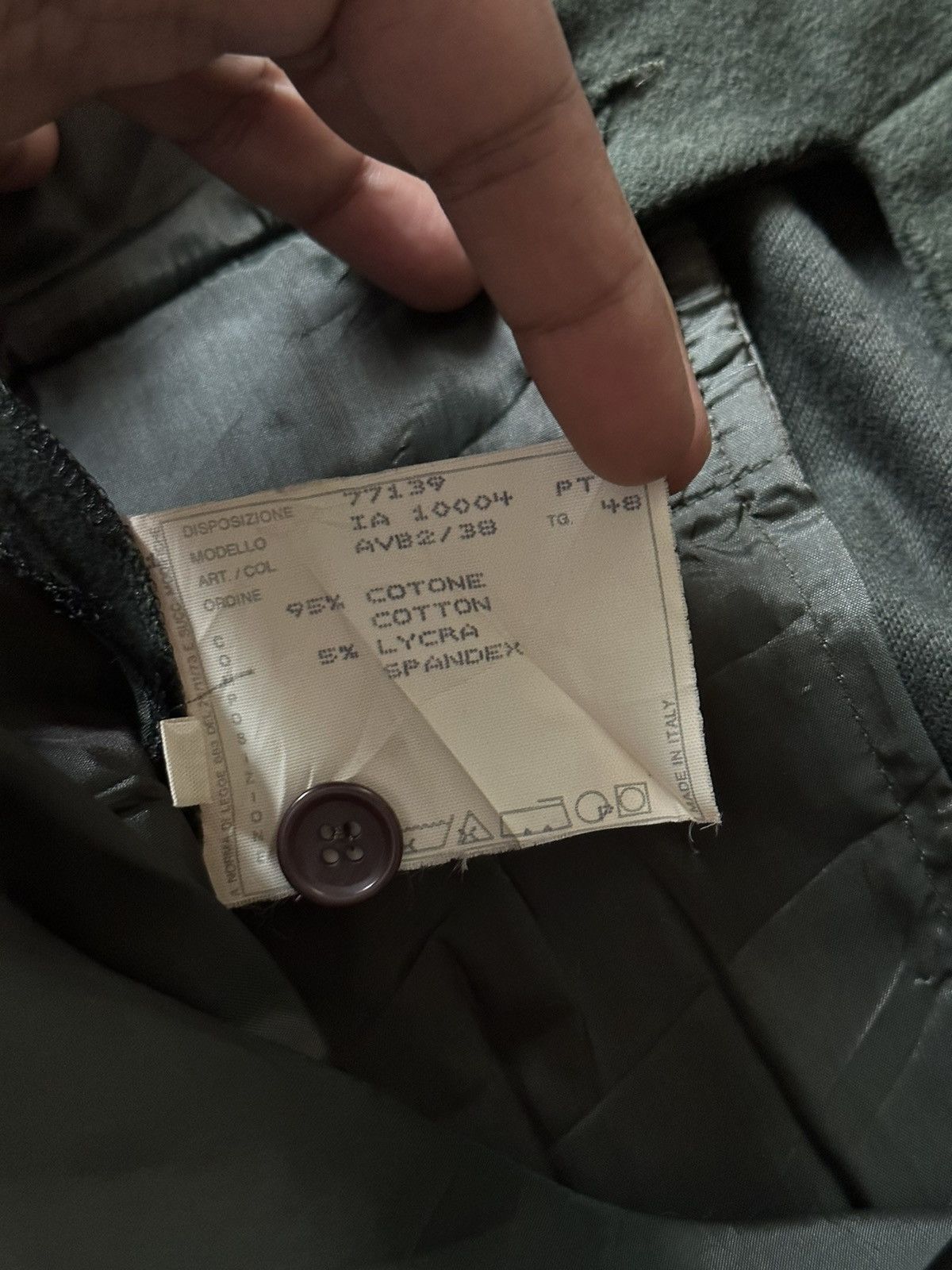 Alexander McQueen FW1996 Alexander Mcqueen “Dante” Cargo Moleskin Pant Size US 30 / EU 46 - 10 Thumbnail