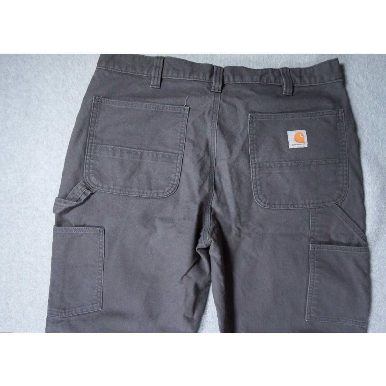 Carhartt Carhartt Pants Mens 36x34 Gray Rugged Flex Relaxed Fit Workwear Utility Duck Pants Mens 36 Gray Carhartt Rugged Flex Straight Dock? Size US 36 / EU 52 - 5 Thumbnail