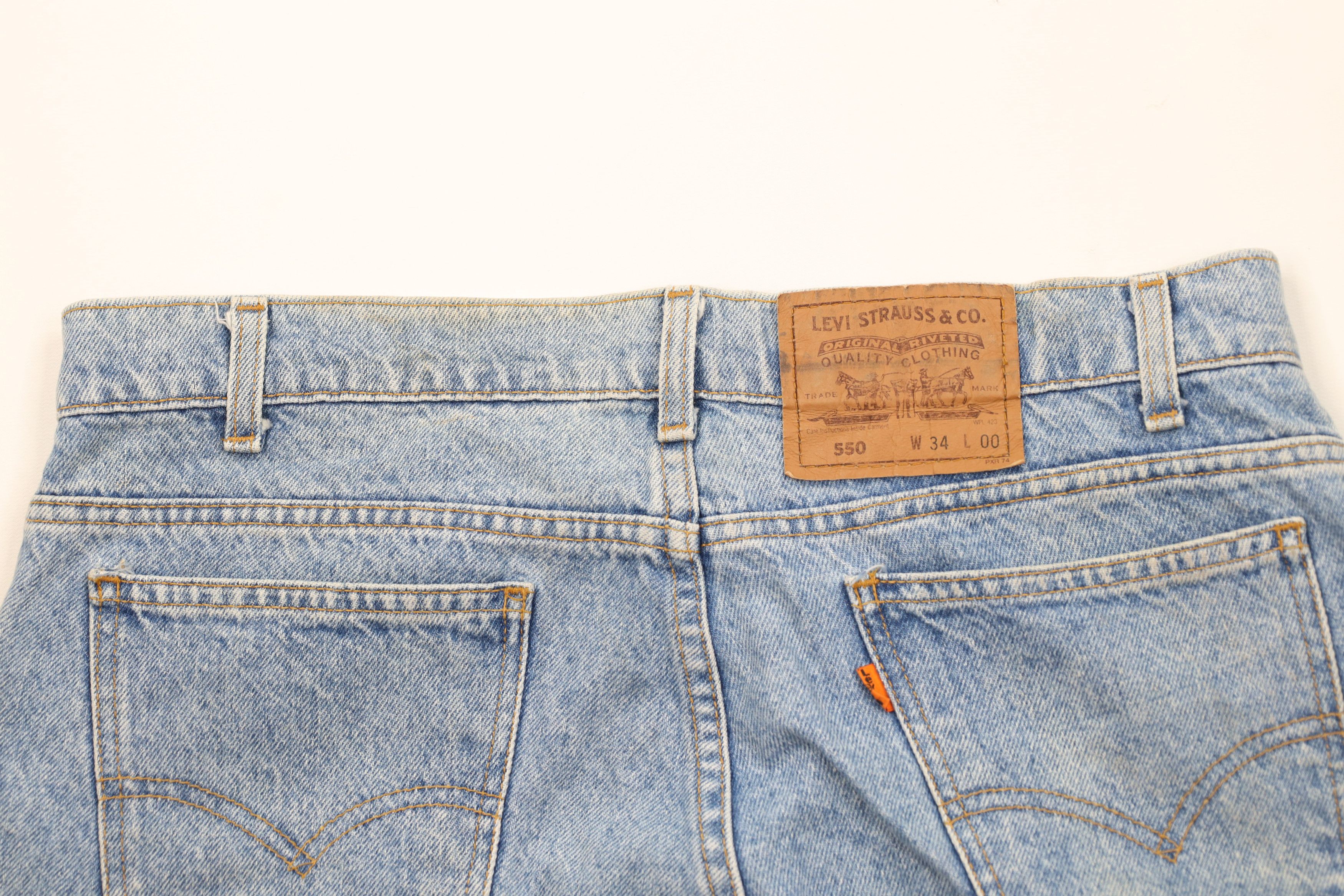 Levi's Vintage 90s Levis 550 Orange Tab Relaxed Denim Shorts USA Size US 34 / EU 50 - 11 Thumbnail