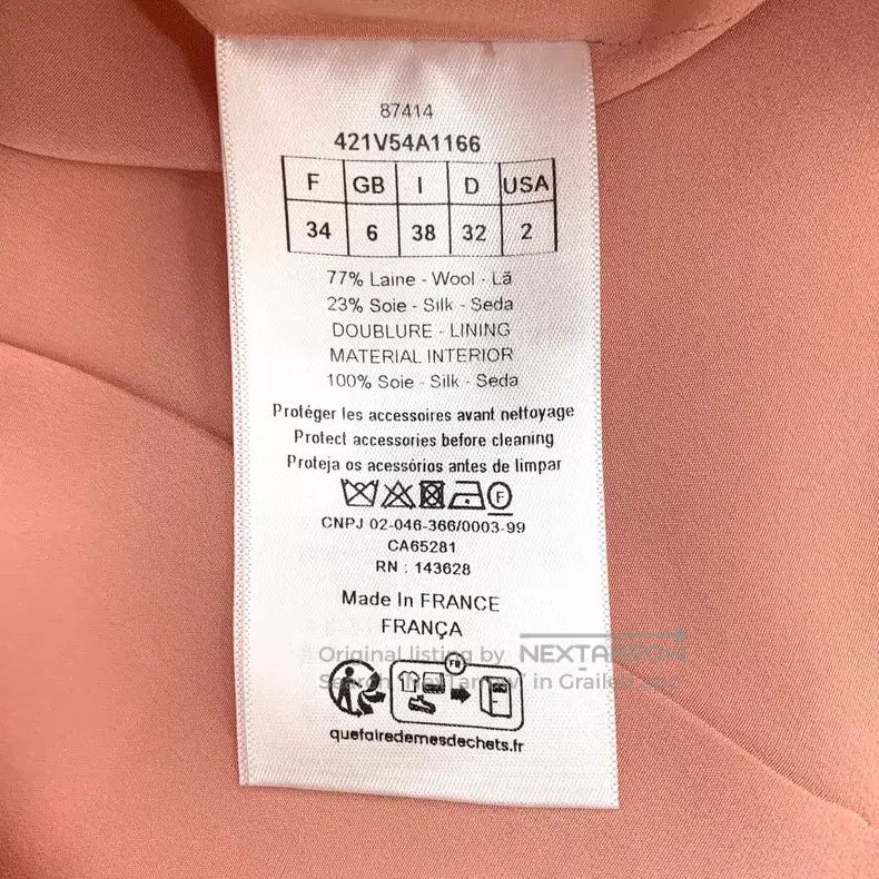 Dior Dior Pink logo buckled wool round neck small fragrance sty Size XXS / US 00 / IT 34 - 6 Thumbnail