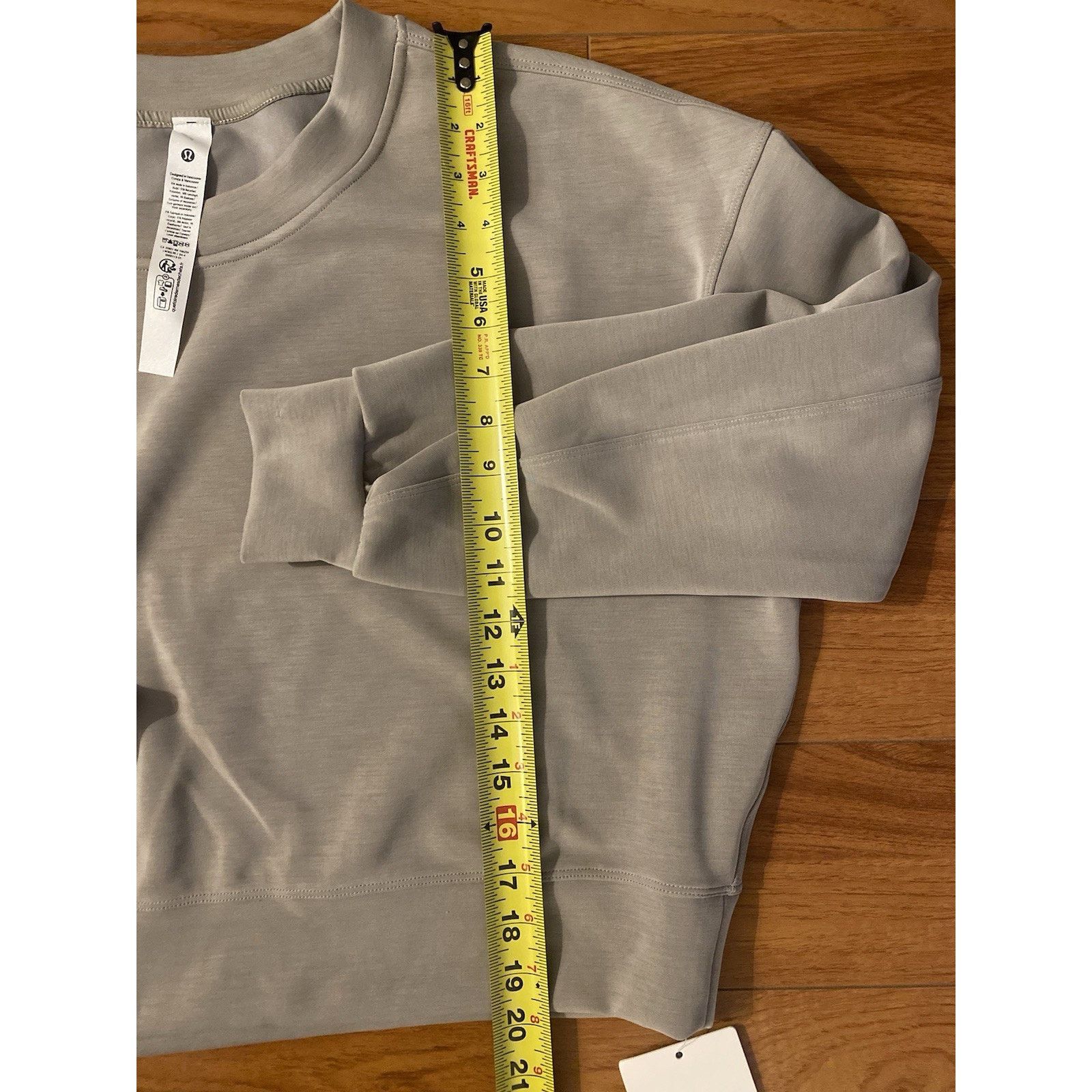 Lululemon Lululemon Oversized Soft Cropped Longsleeve Top Size S / US 4 / IT 40 - 4 Thumbnail