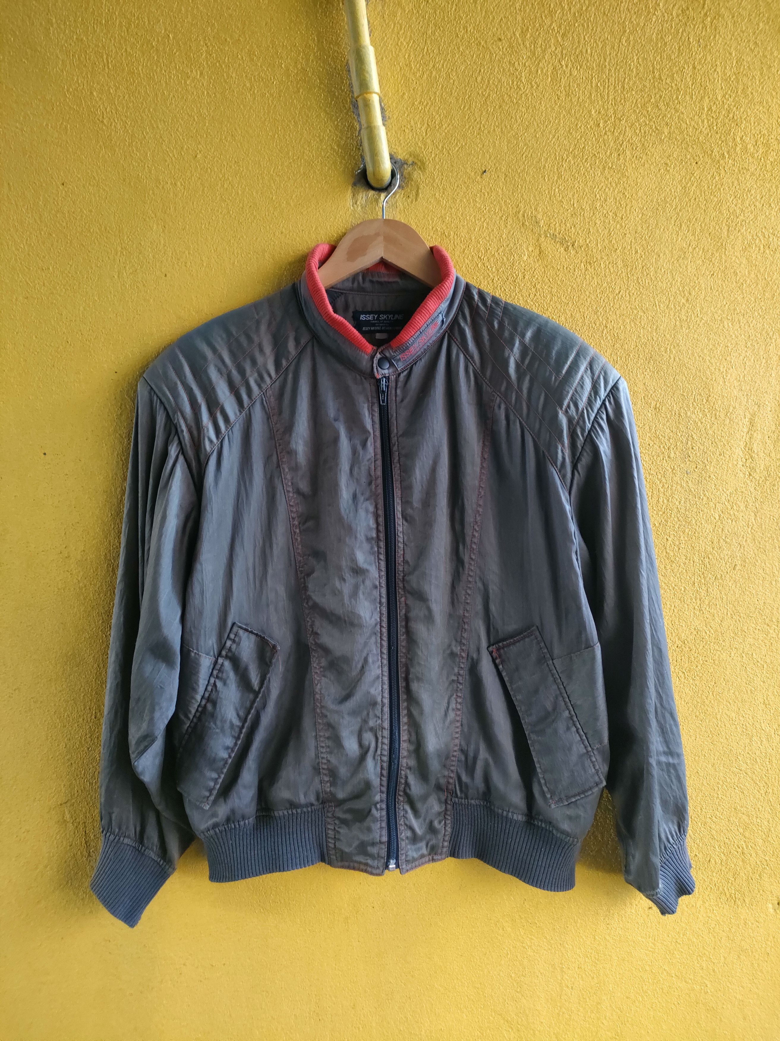 Designer × Issey Miyake Vintage Issey Skyline Bomber Jacket Size US M / EU 48-50 / 2 - 1 Thumbnail