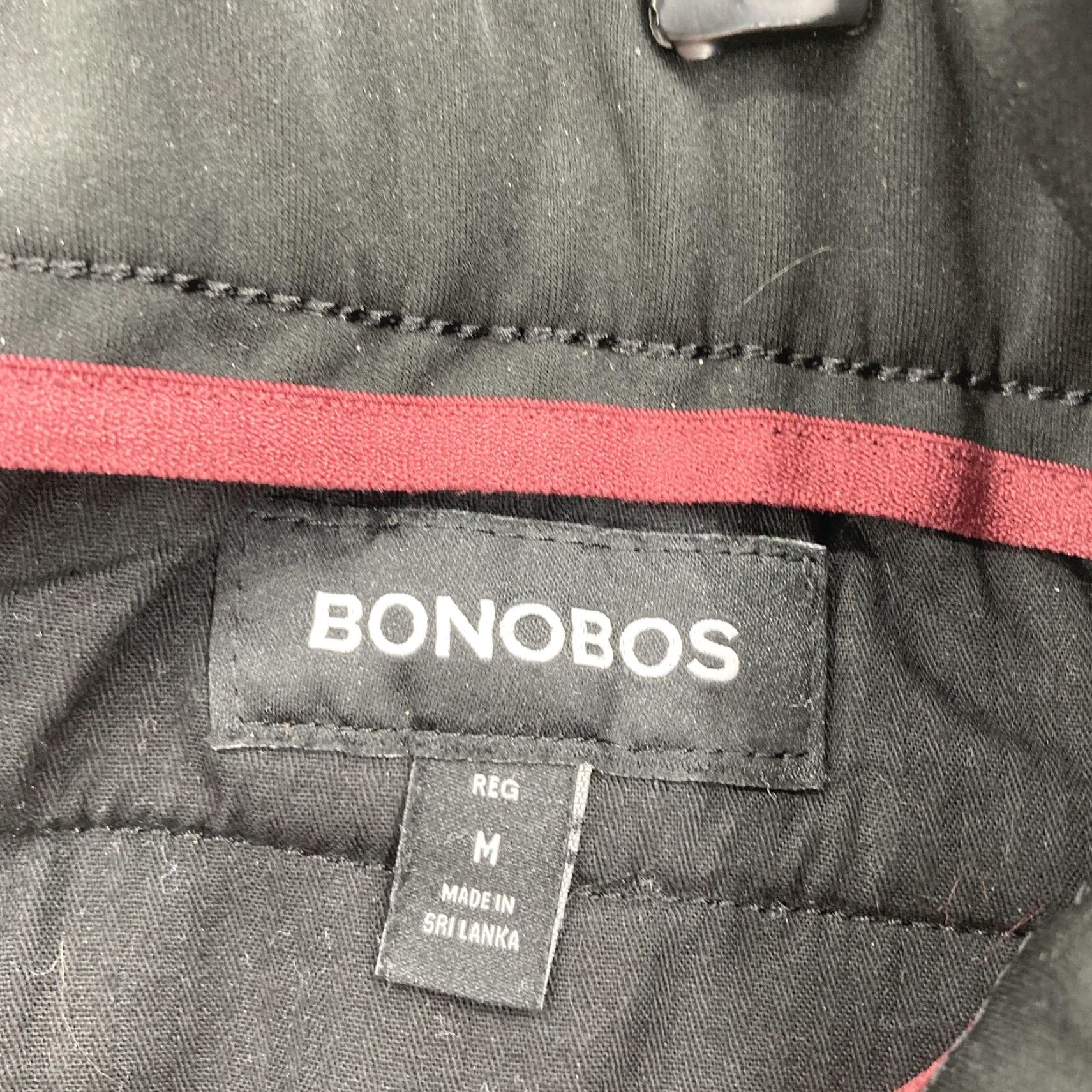 Bonobos Bonobos All Week Pants Mens Medium Black Dress Jogger Elastic Waist Tech Pocket Size US 31 - 4 Thumbnail