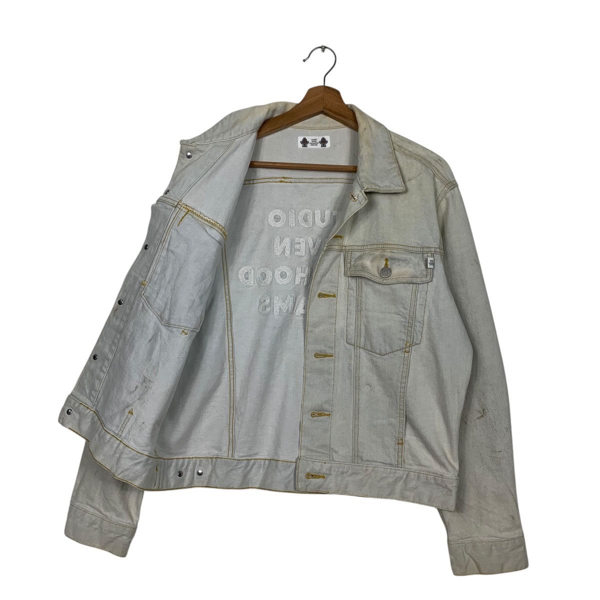 Studio Seven STUDIO SEVEN Embroidered Logo Washed Denim Jacket #2829-C128 Size US M / EU 48-50 / 2 - 10 Thumbnail