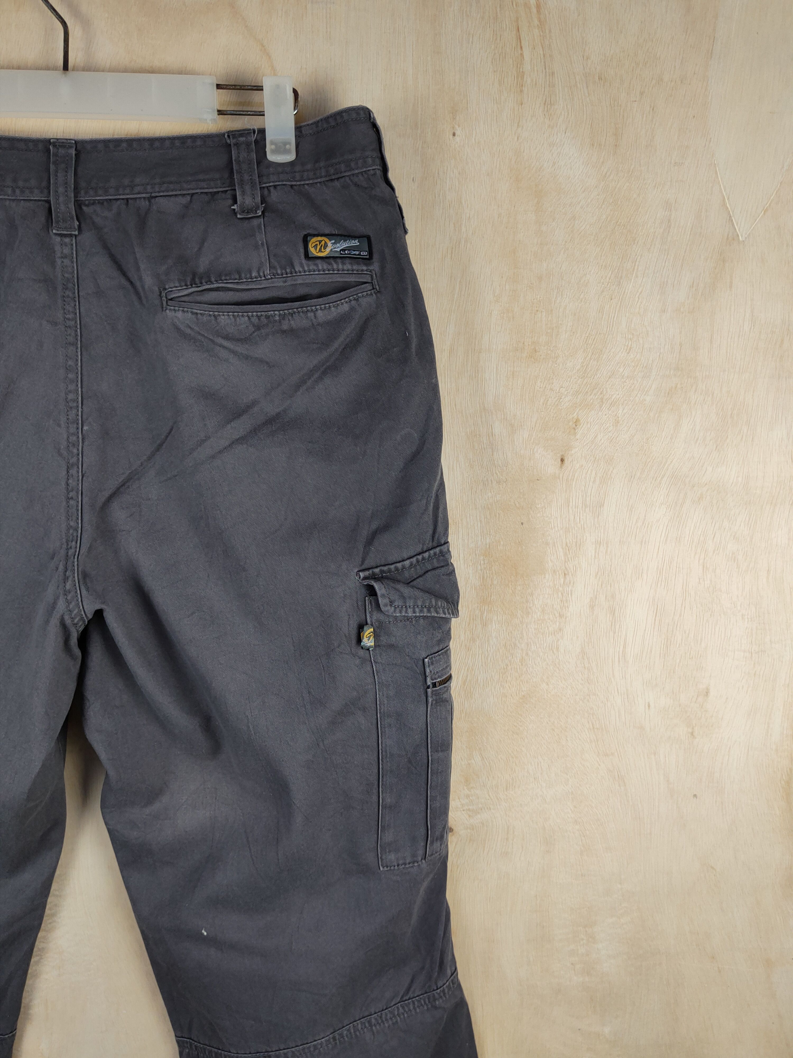Japanese Brand N evolutions Gray Multipocket Tactical Cargo Pants #S2431 Size US 34 / EU 50 - 11 Thumbnail