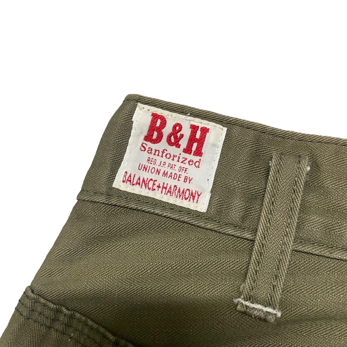 Vintage BALANCE+HARMONY KEMPEL Union Made HBT Work Pants Sunfaded Size US 30 / EU 46 - 12 Thumbnail