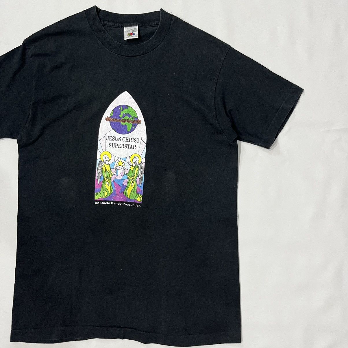 Vintage Vintage 90s Y2K Jesus Graphic Tee FOTL RARE Size US L / EU 52-54 / 3 - 5 Thumbnail