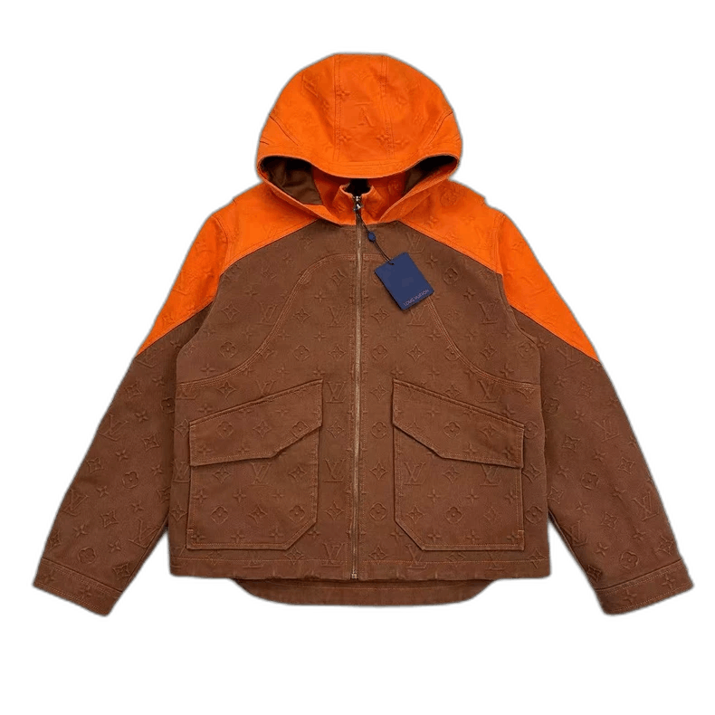 Louis Vuitton Louis Vuitton Brown and Orange Hooded Jacket Size US L / EU 52-54 / 3 - 1 Thumbnail