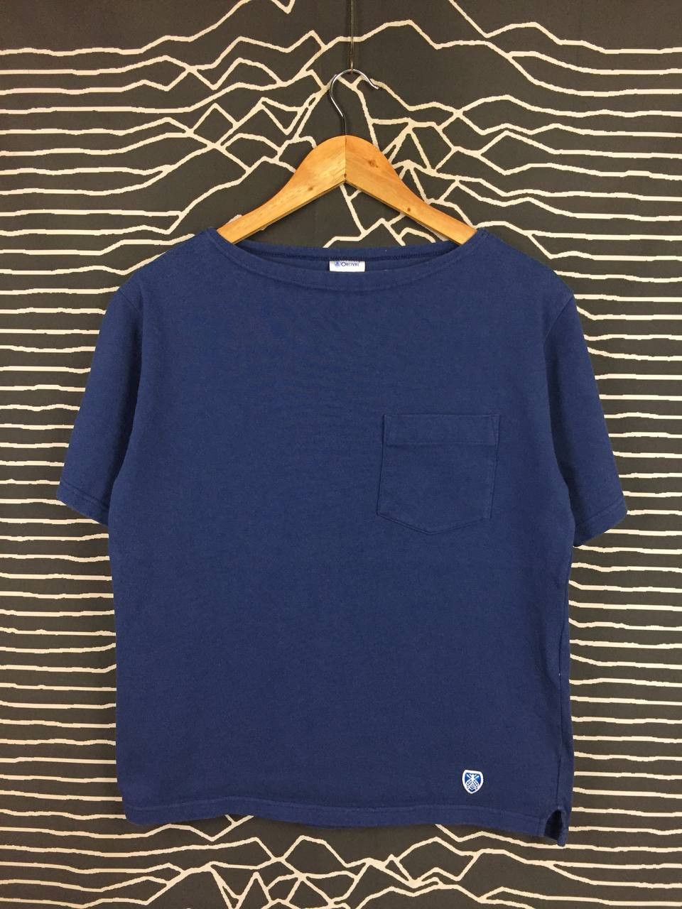 Orcival Orcival France Boatneck Marine Single Pocket Tee Size US M / EU 48-50 / 2 - 1 Thumbnail
