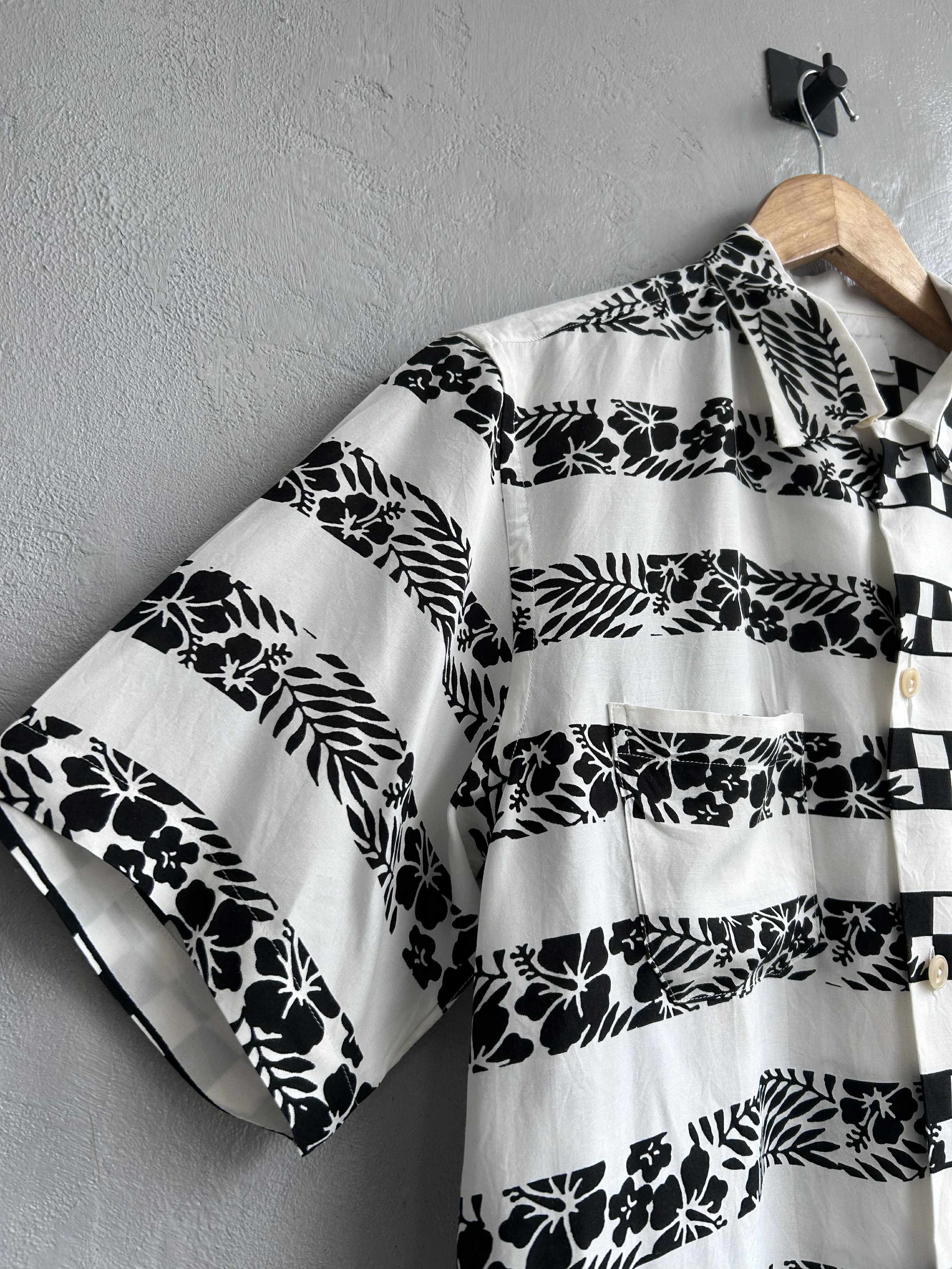 Facetasm Facetasm flora & checker short sleeve shirt Size US M / EU 48-50 / 2 - 6 Thumbnail