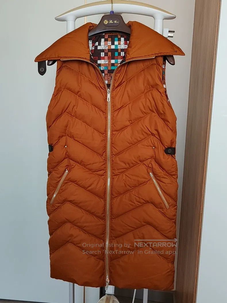 Hermes Hermes Orange down vest with inner lining Size XXS / US 00 / IT 34 - 1 Thumbnail