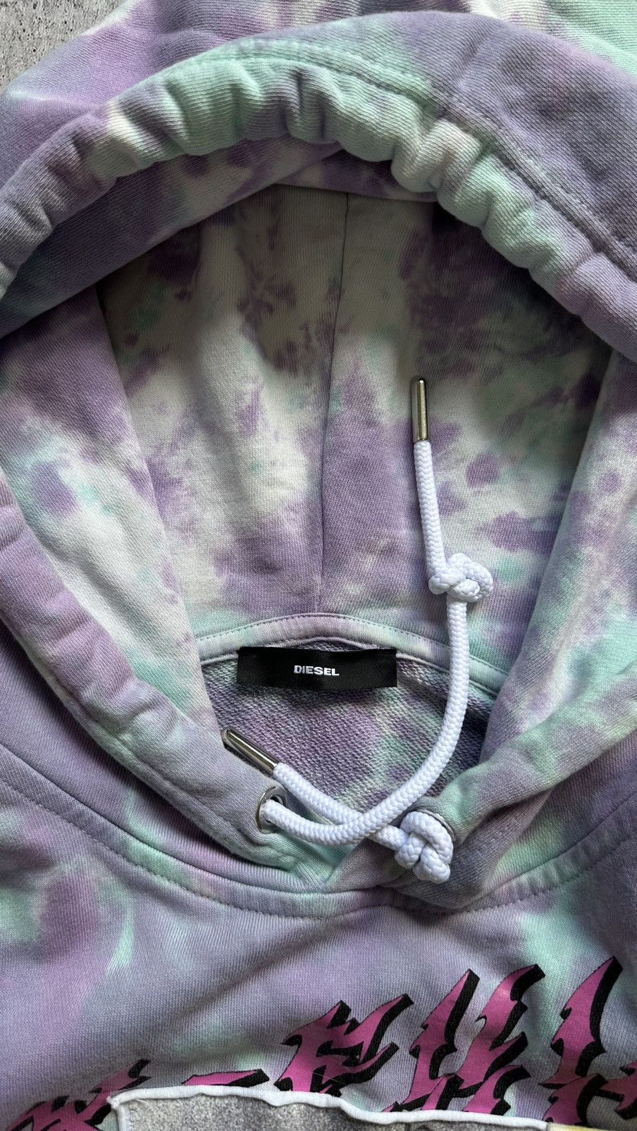 Diesel DIESEL HOOK TIE-DYE OVERSIZED HOODIE Size XS / US 0-2 / IT 36-38 - 14 Thumbnail