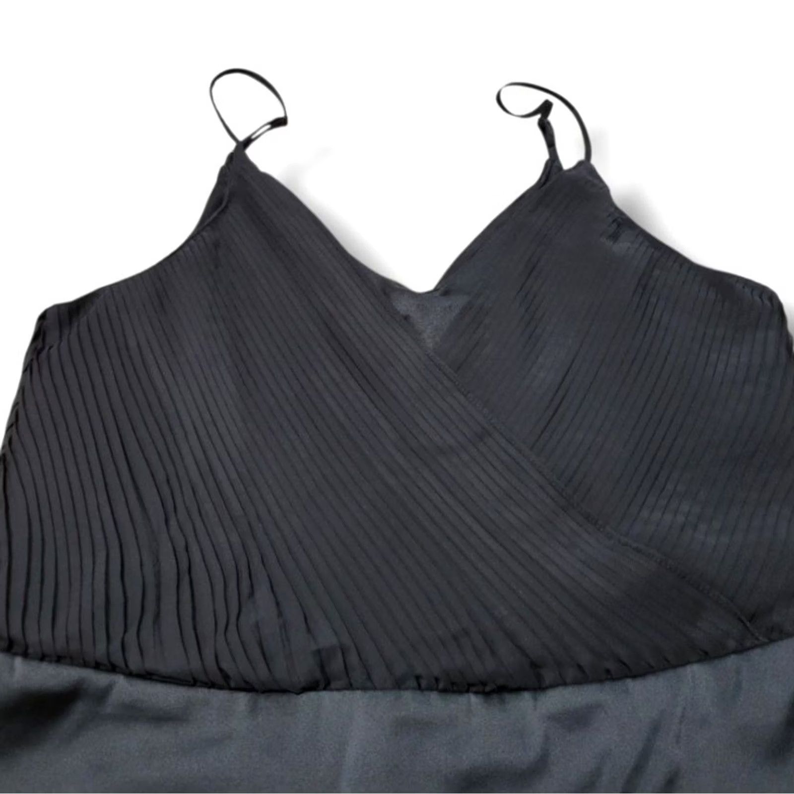 Zara Zara Suit Womens XL Black Bodysuit Size Sleeveless Accordion Pleats Size XL / US 12-14 / IT 48-50 - 3 Thumbnail