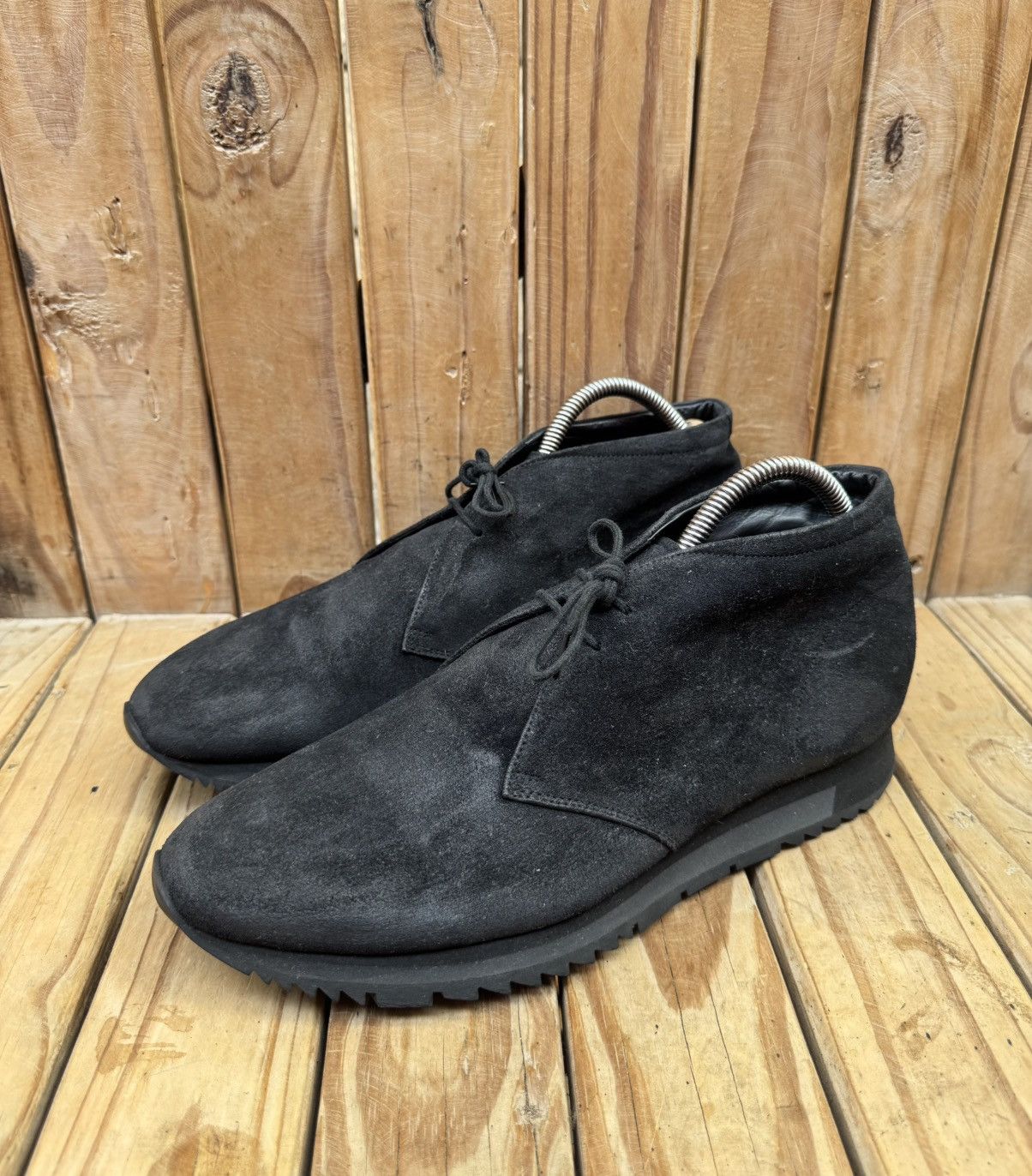 Prada Prada distressed leather Men’s chukka boots SIZE UK 8 US 9 Size US 9 / EU 42 - 1 Thumbnail